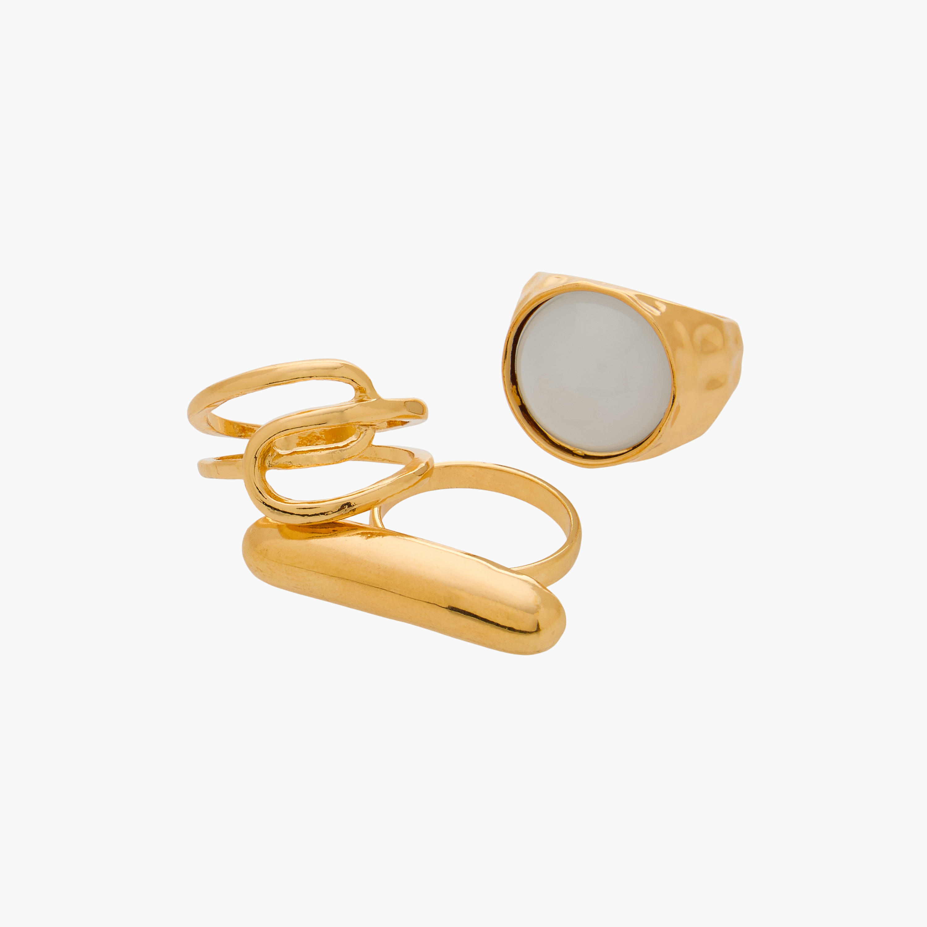 طقم خواتم متنوع من 3 قطع - L-XL-women-watchesandjewellery-jewellery-rings-image-2