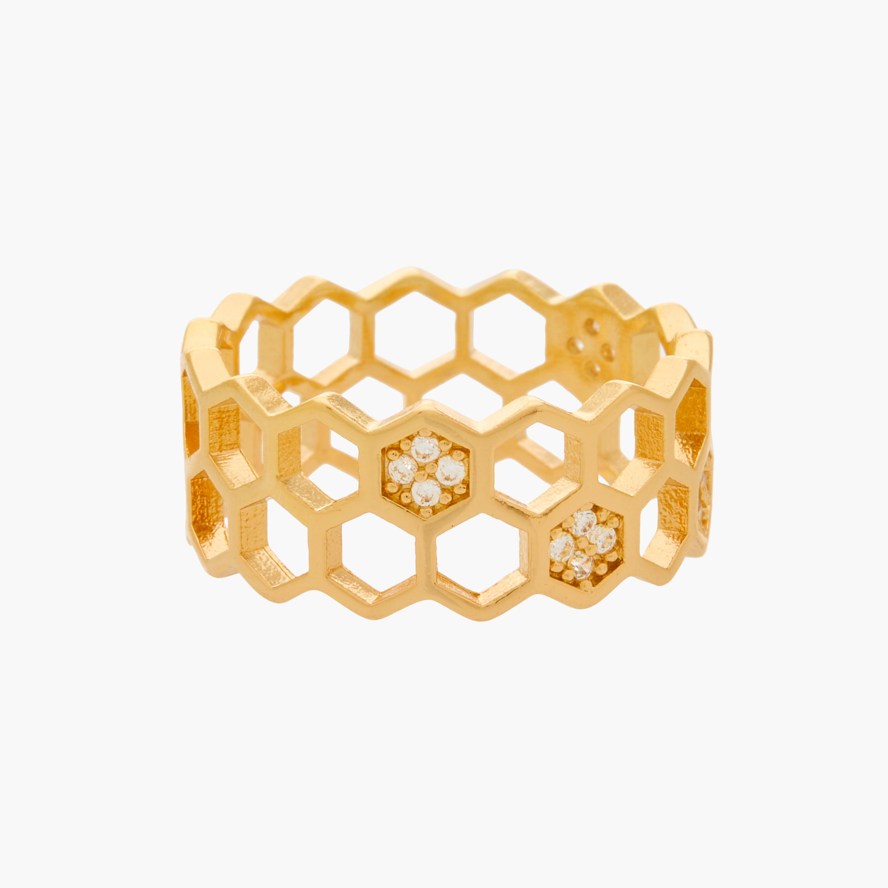 Cubic Zirconia Embellished Ring - S-M-women-watchesandjewellery-jewellery-rings-image-1