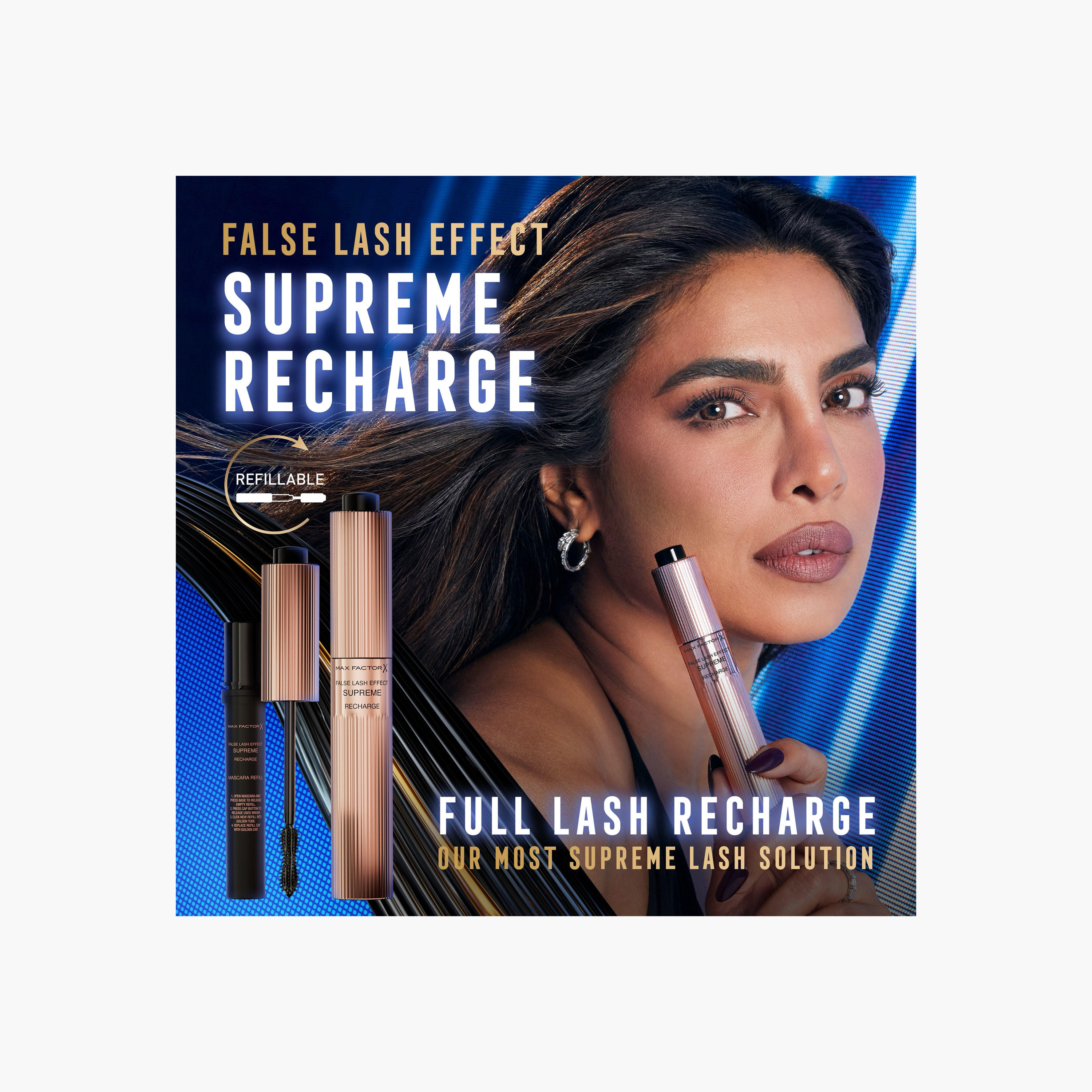 Max Factor False Lash Effect Supreme Recharge Mascara - Black, 8ml-beautyandpersonalcare-makeup-eyes-mascaras-image-4