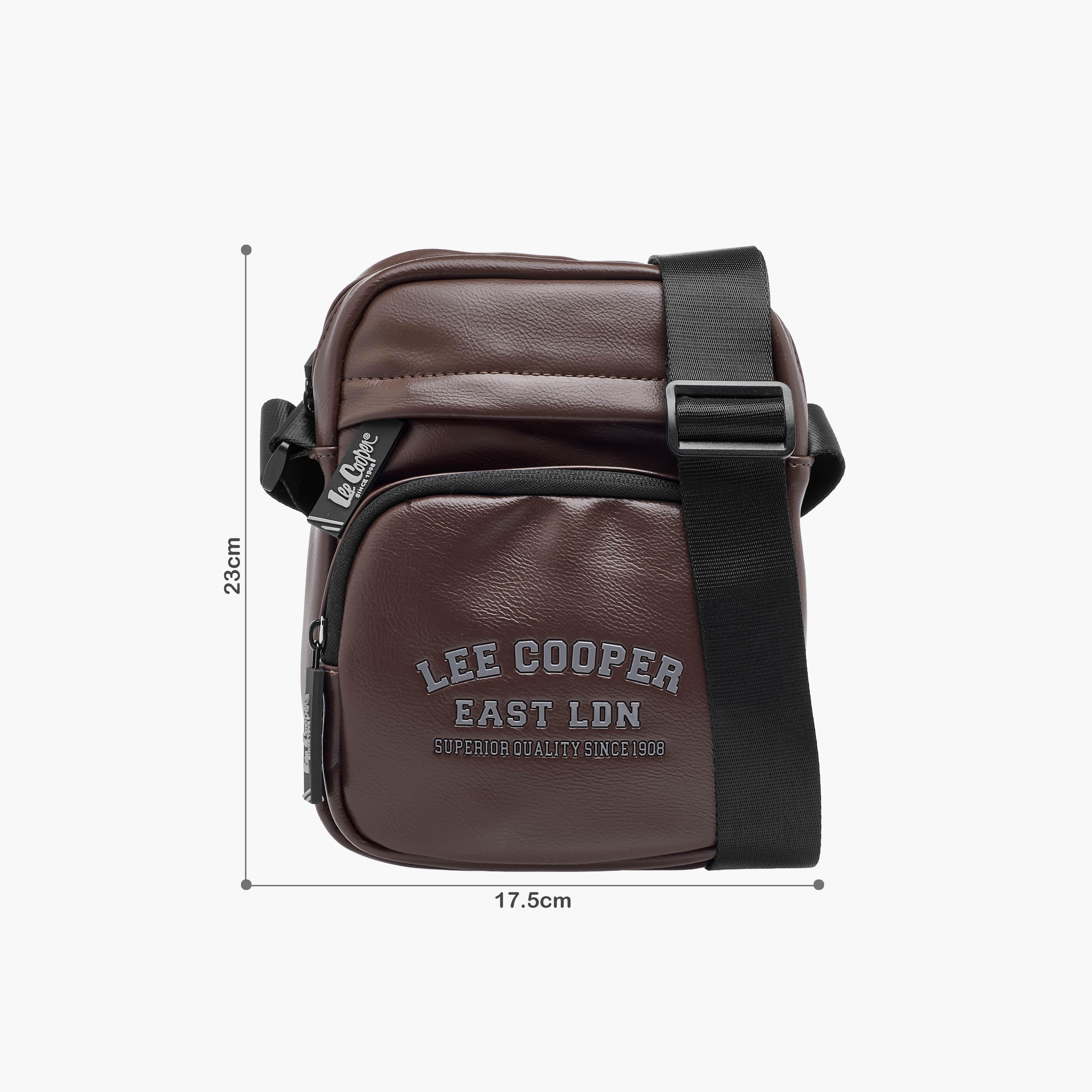 Lee Cooper Men Textured Crossbody Bag-men-bags-image-2