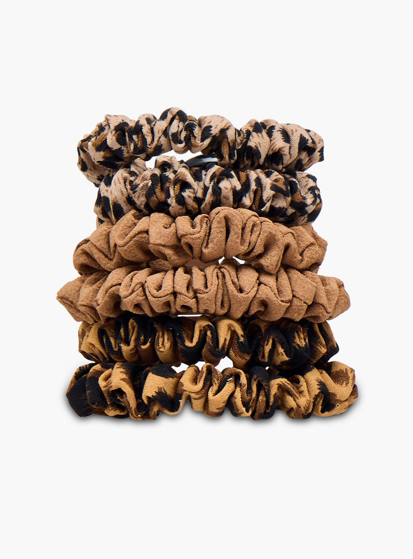Pack of 6 Animal Print Hair Scrunchie-women-hairaccessories-scrunchies-image-2