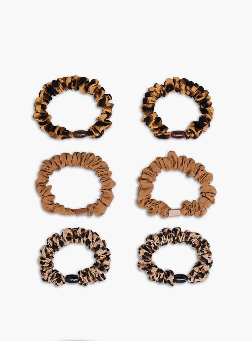 Pack of 6 Animal Print Hair Scrunchie-women-hairaccessories-scrunchies-image-4
