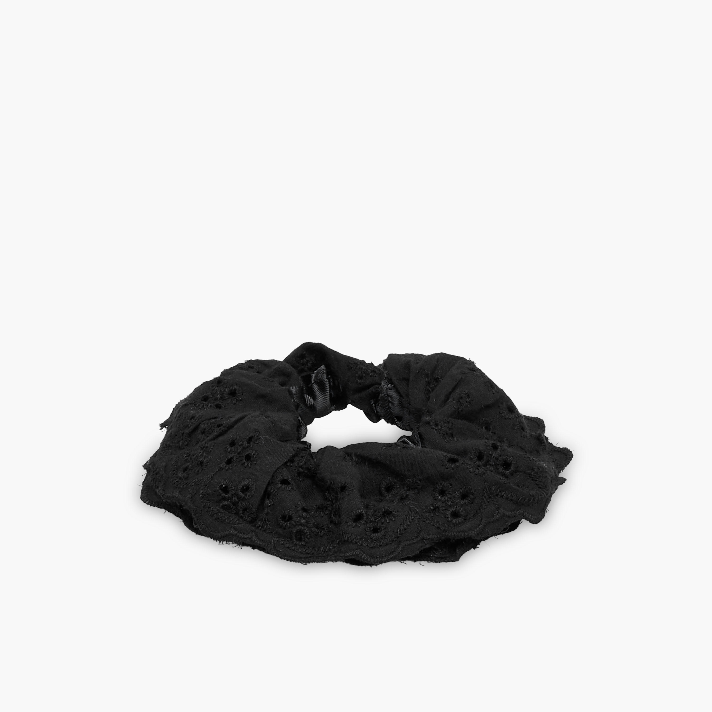 Pack of 2 Schiffli Lace Detail Hair Scrunchie-women-hairaccessories-scrunchies-image-2