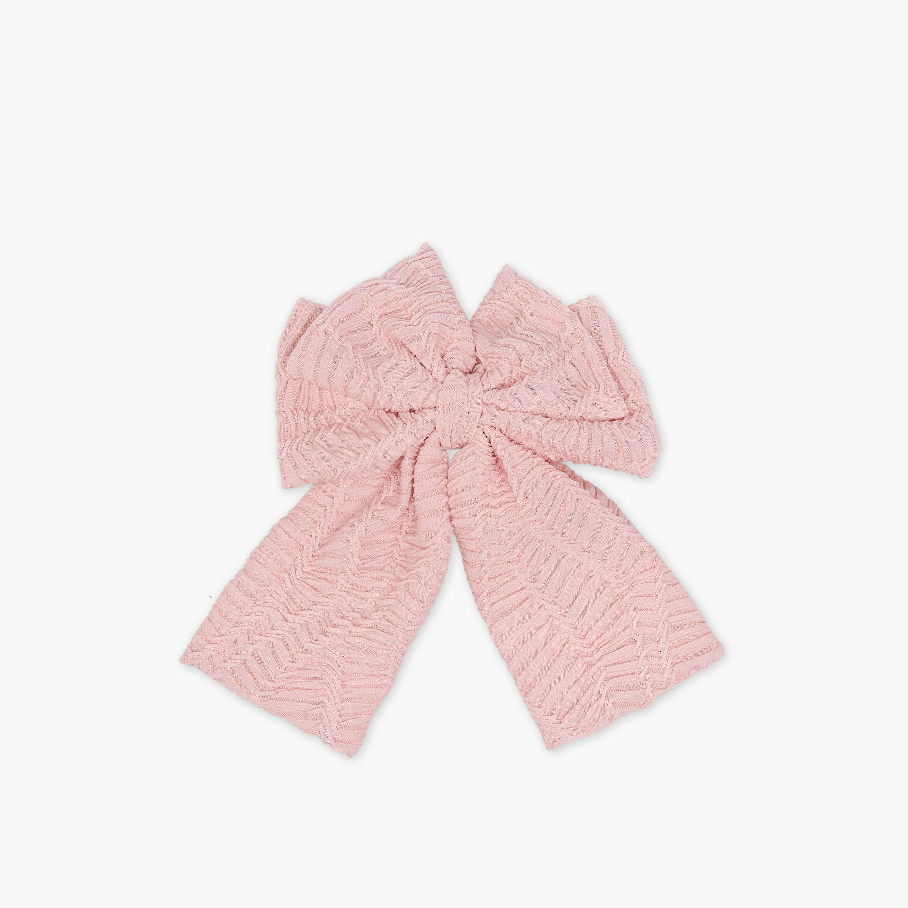 Textured Bow Barrette Hair Clip-women-hairaccessories-clips-image-1