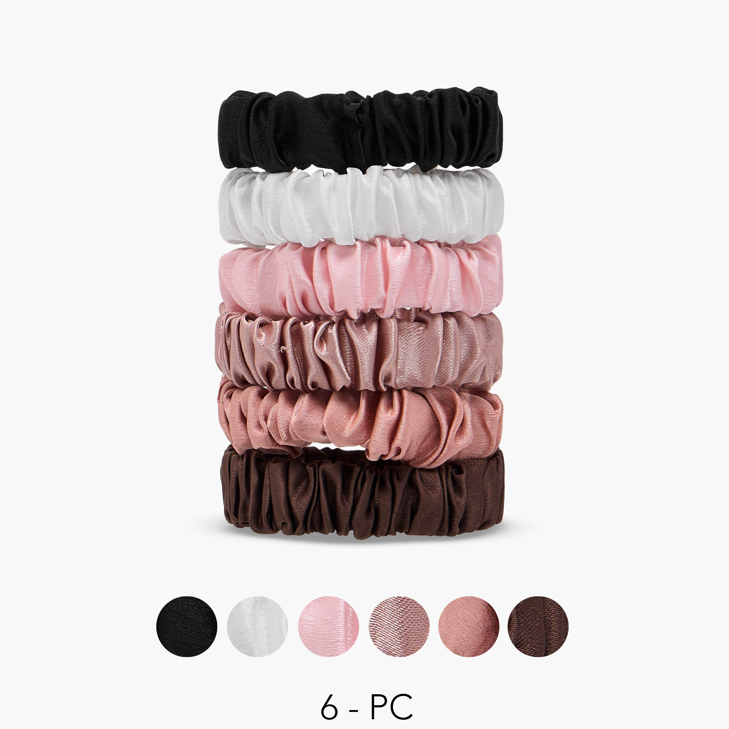 Solid Hair Scrunchies - Set of 6-women-hairaccessories-scrunchies-image-1