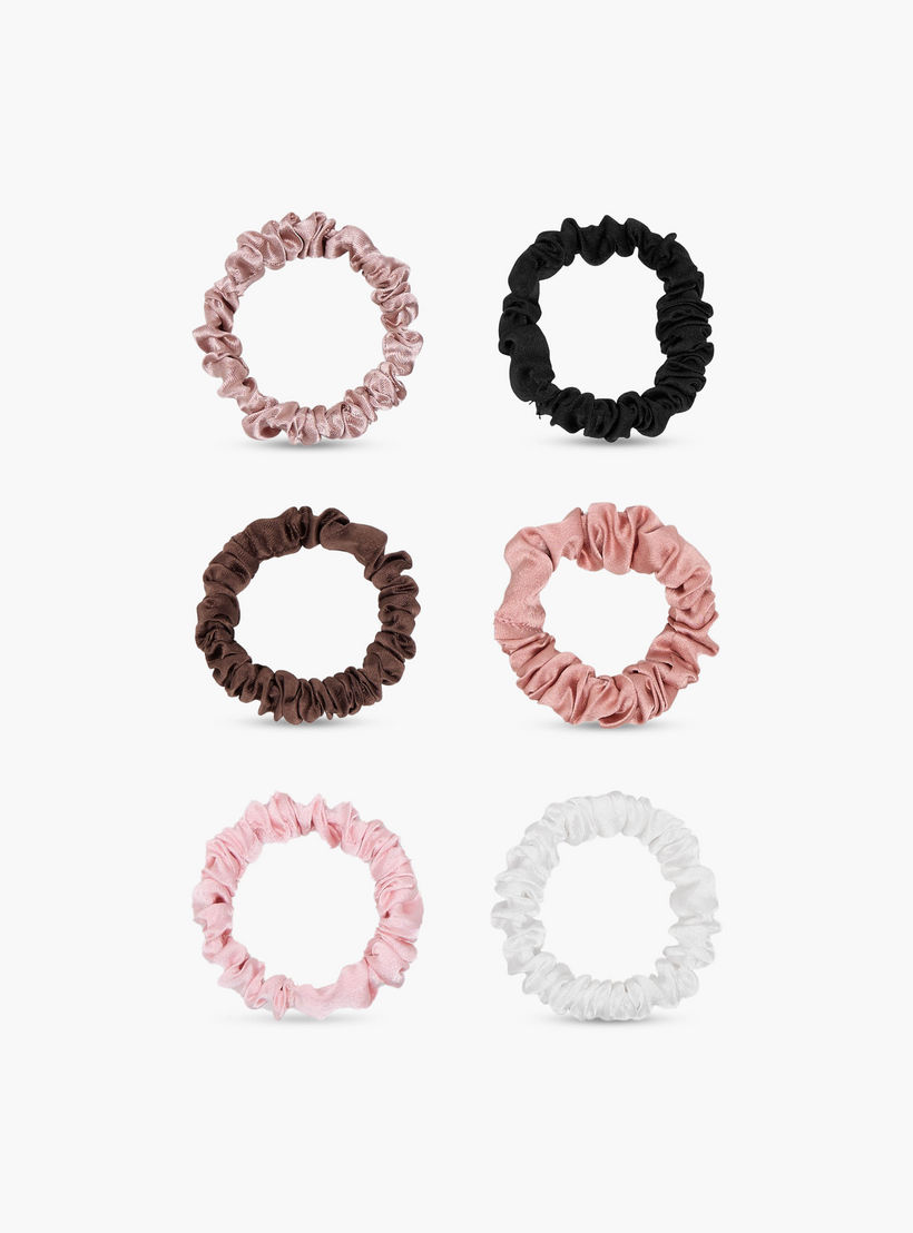 Solid Hair Scrunchies - Set of 6-women-hairaccessories-scrunchies-image-4