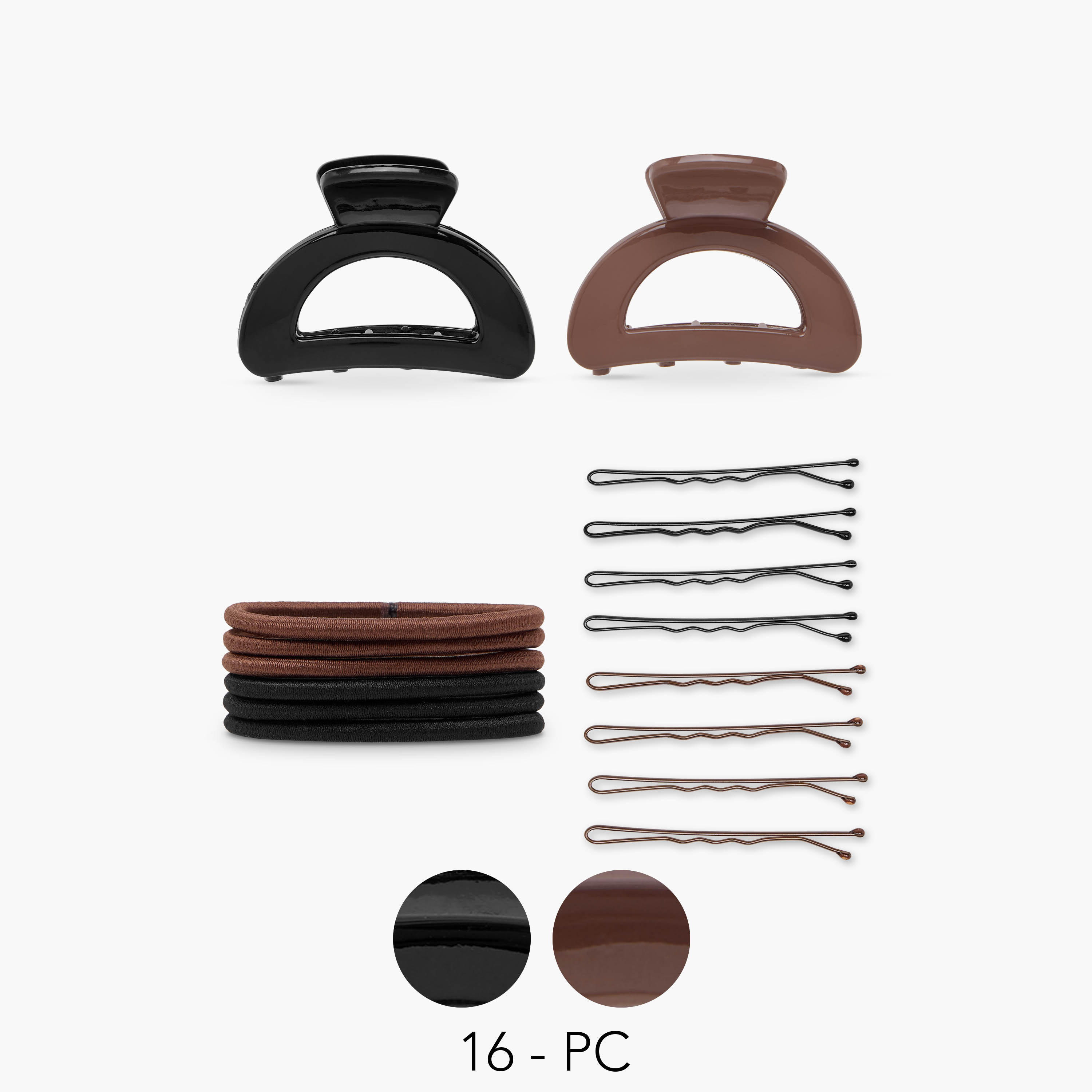 Solid 16-Piece Hair Accessory Set-women-hairaccessories-sets-image-1