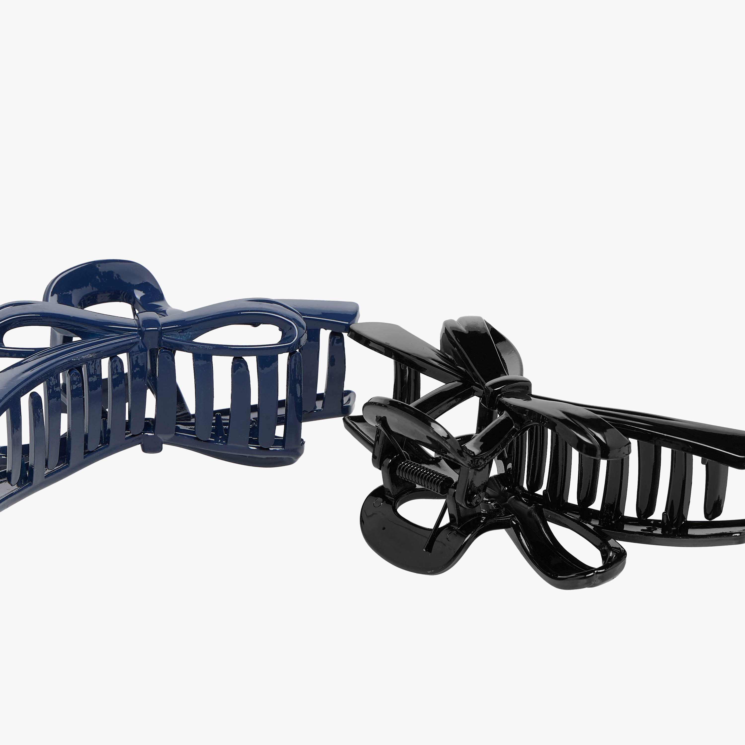 Solid Bow Hair Clamp - Set of 2-women-hairaccessories-clamps-image-6