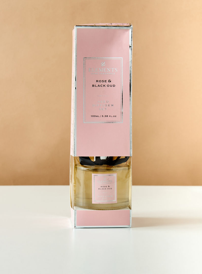 Elements Rose and Black Oud Reed Diffuser - 100 ml-household-homefragrance-reeddiffusers-image-4