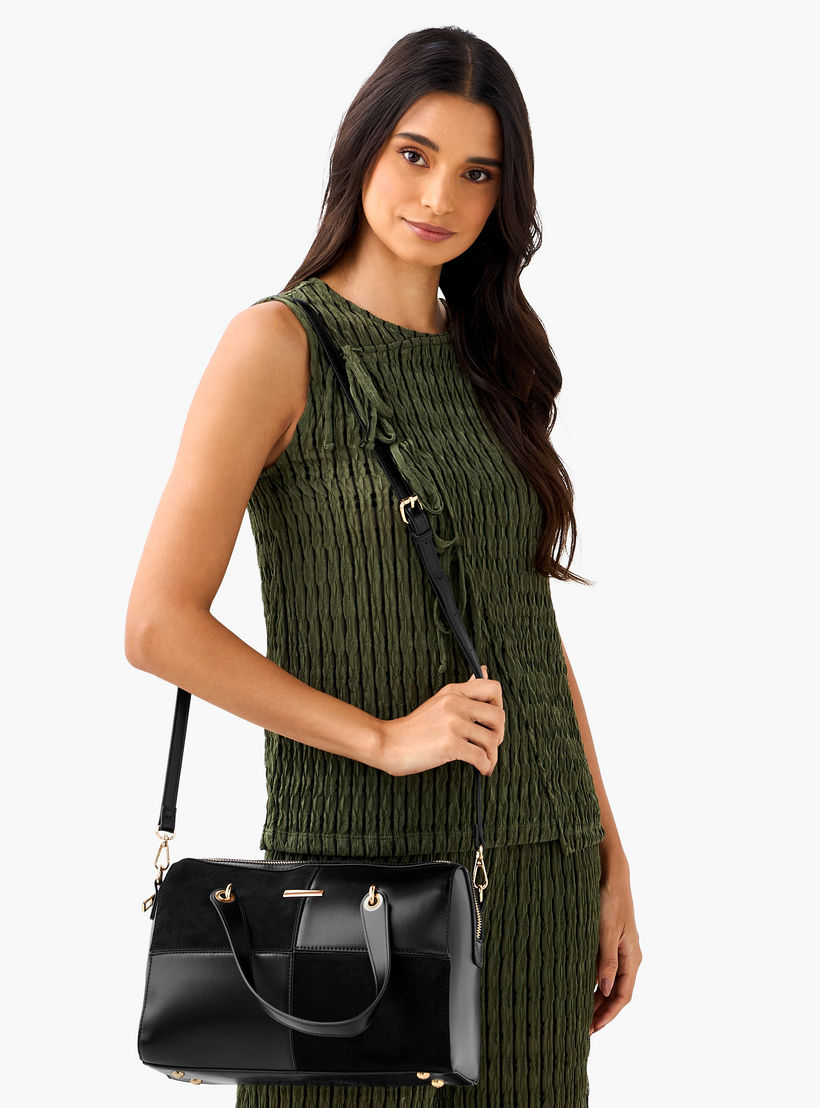 شنطة ساتشيل بحزام قابل للفصل وسحاب إغلاق من ساشا-women-bagsandwallets-handbags-image-2
