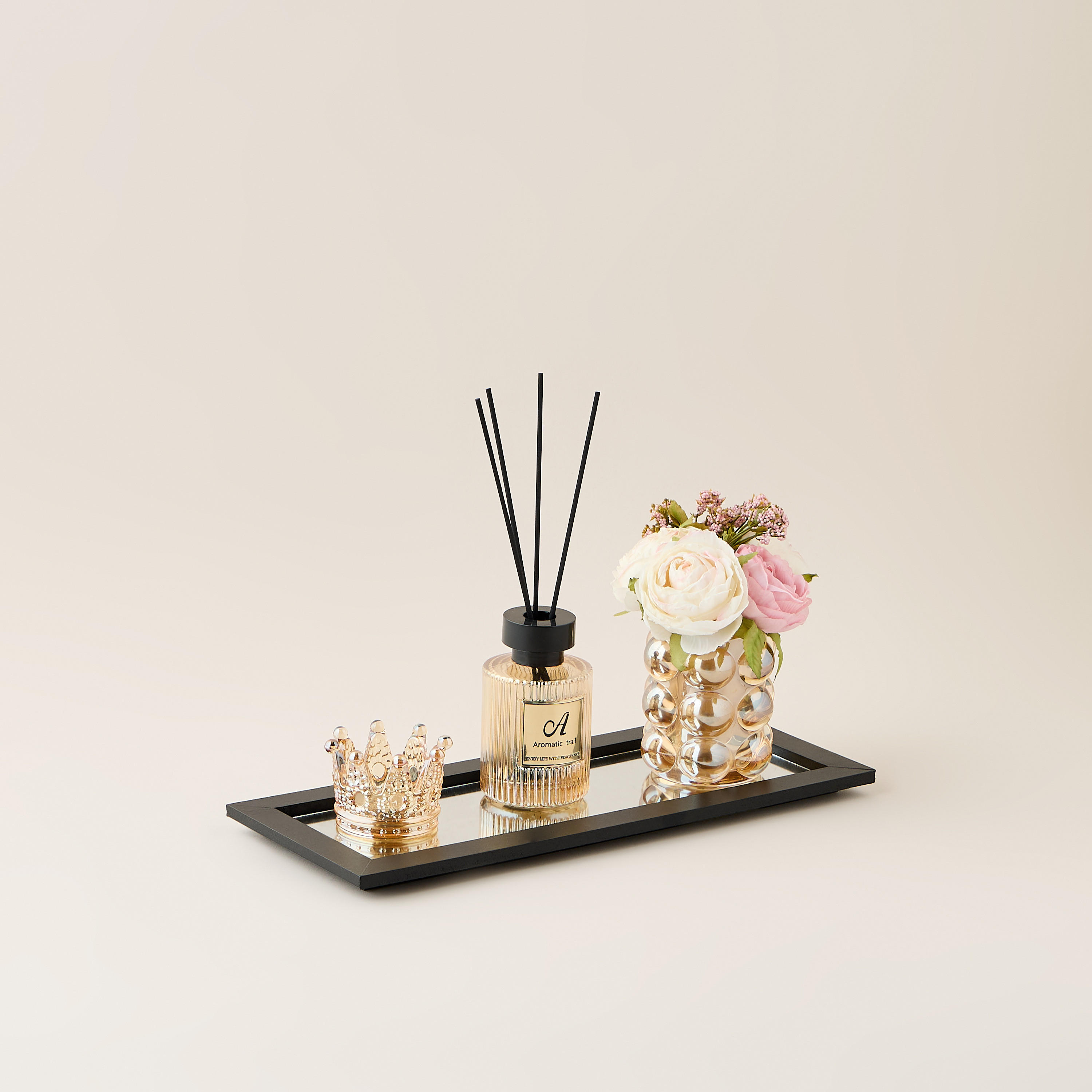 Rose Reed Diffuser Gift Set with Tray-household-homefragrance-fragrancegiftset-image-2