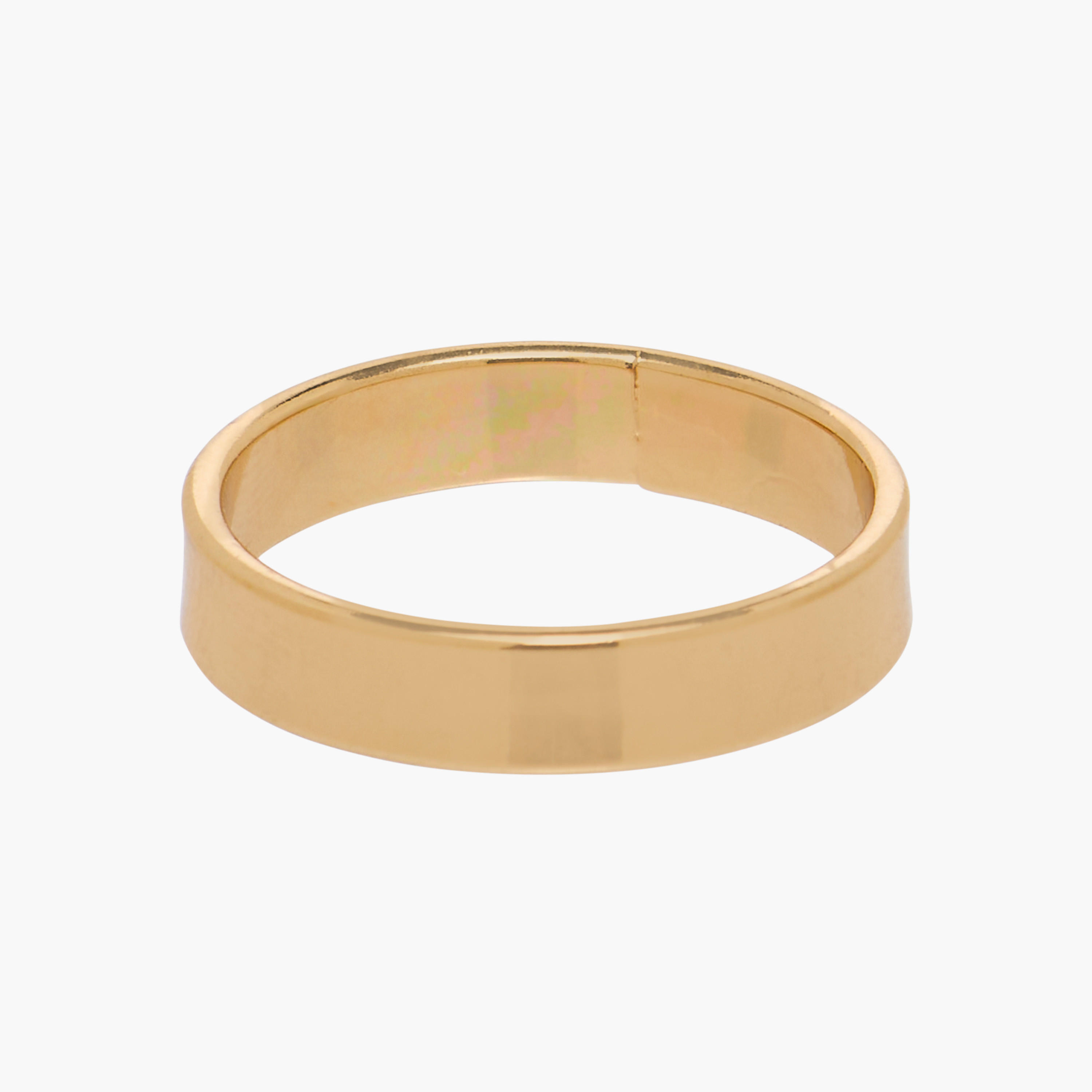 Stackable Gold Tone Metal Ring - Set of 5-women-watchesandjewellery-jewellery-rings-image-4