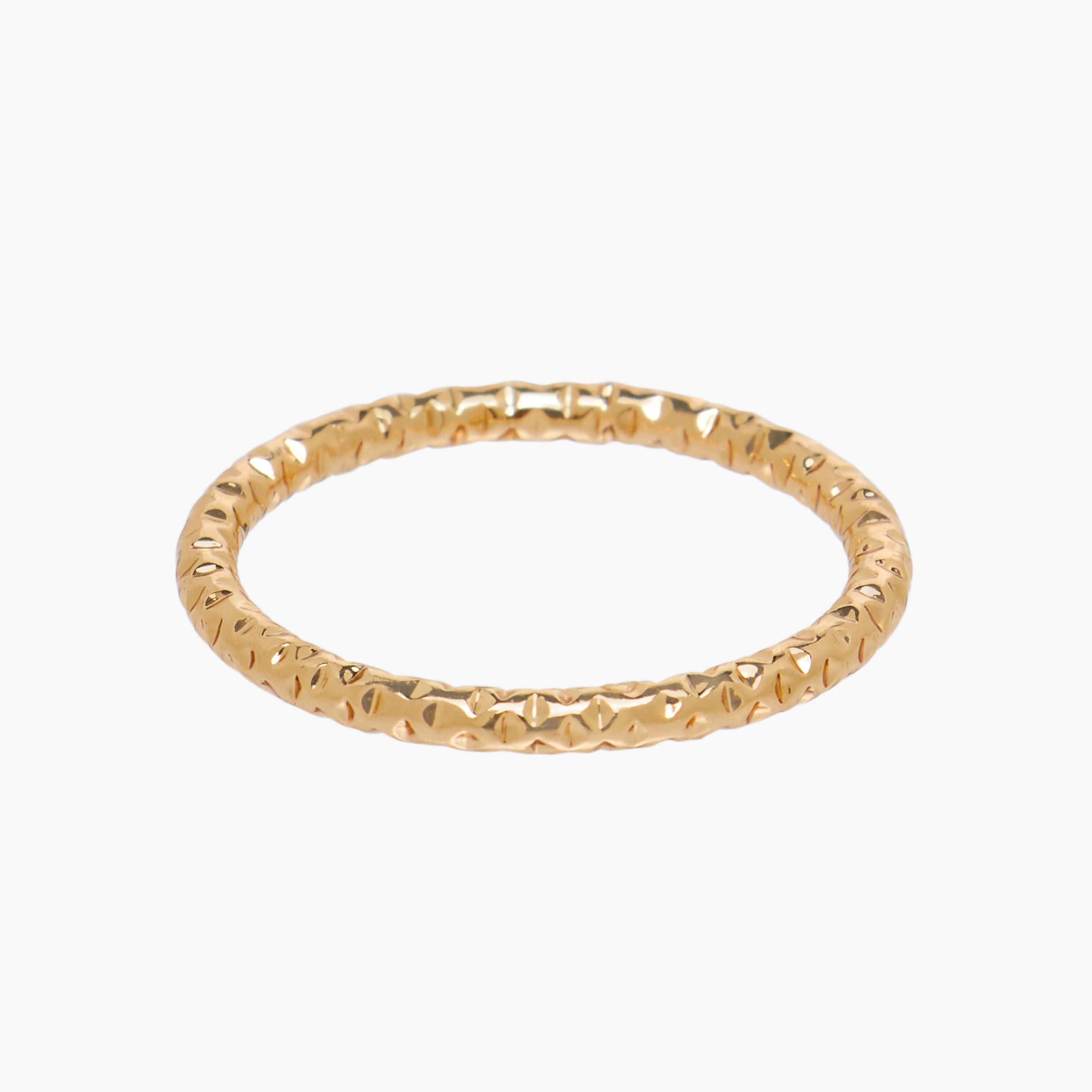 Stackable Gold Tone Metal Ring - Set of 5-women-watchesandjewellery-jewellery-rings-image-6