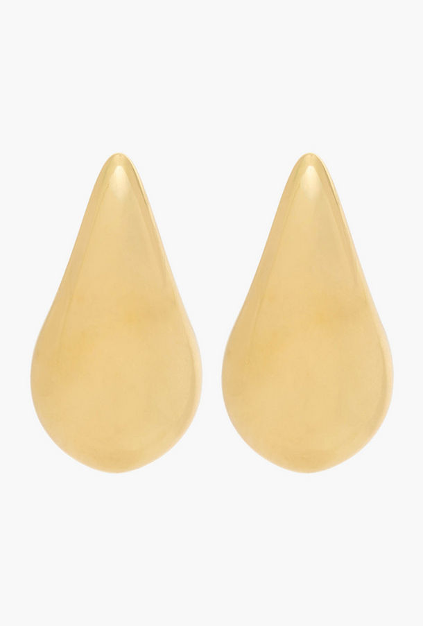 حلقان منحوتة على شكل دمعة بمكبس إغلاق خلفي-women-watchesandjewellery-jewellery-earrings-image-1