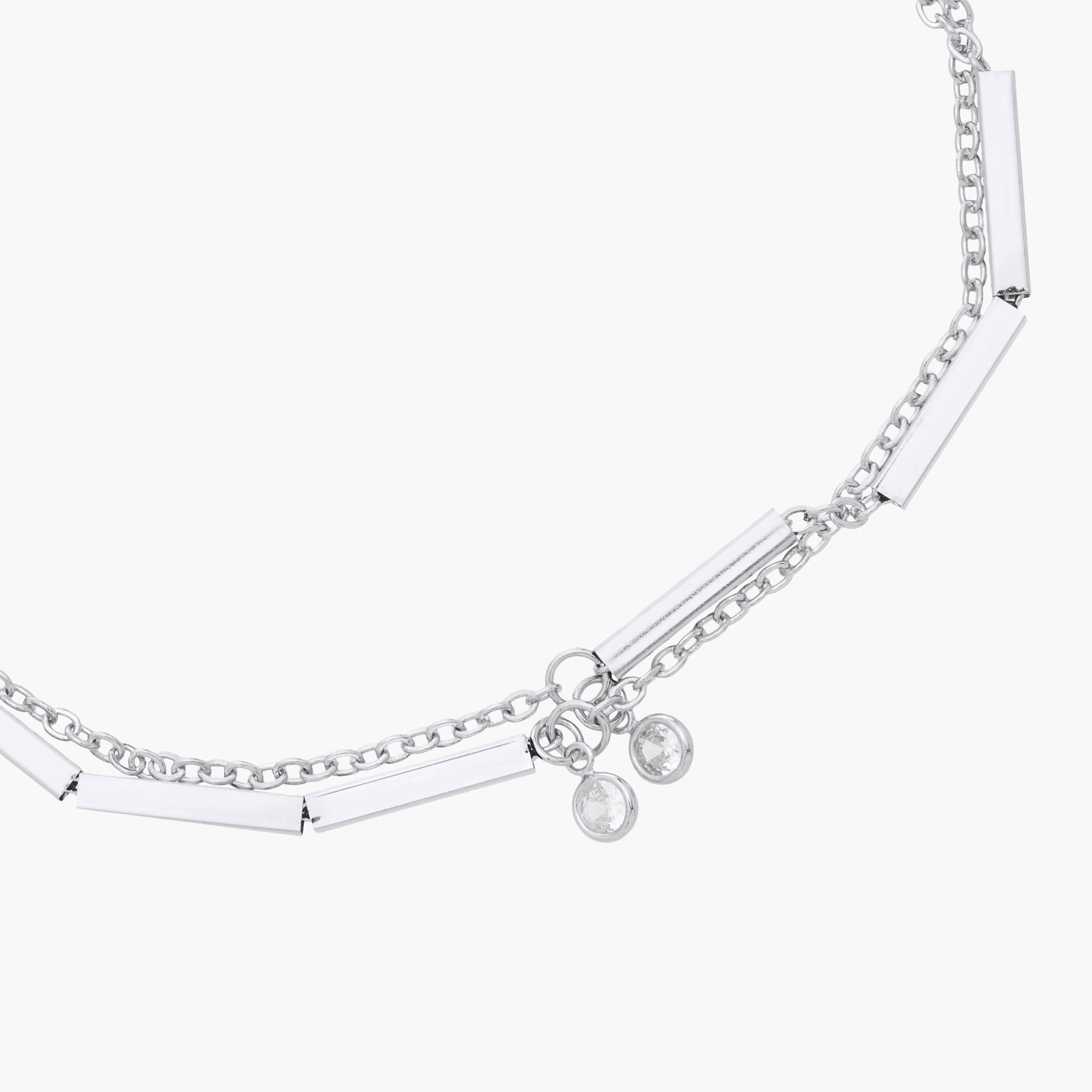 Cubic Zirconia Charm Accent Anklet with Lobster Clasp Closure-women-watchesandjewellery-jewellery-anklets-image-3