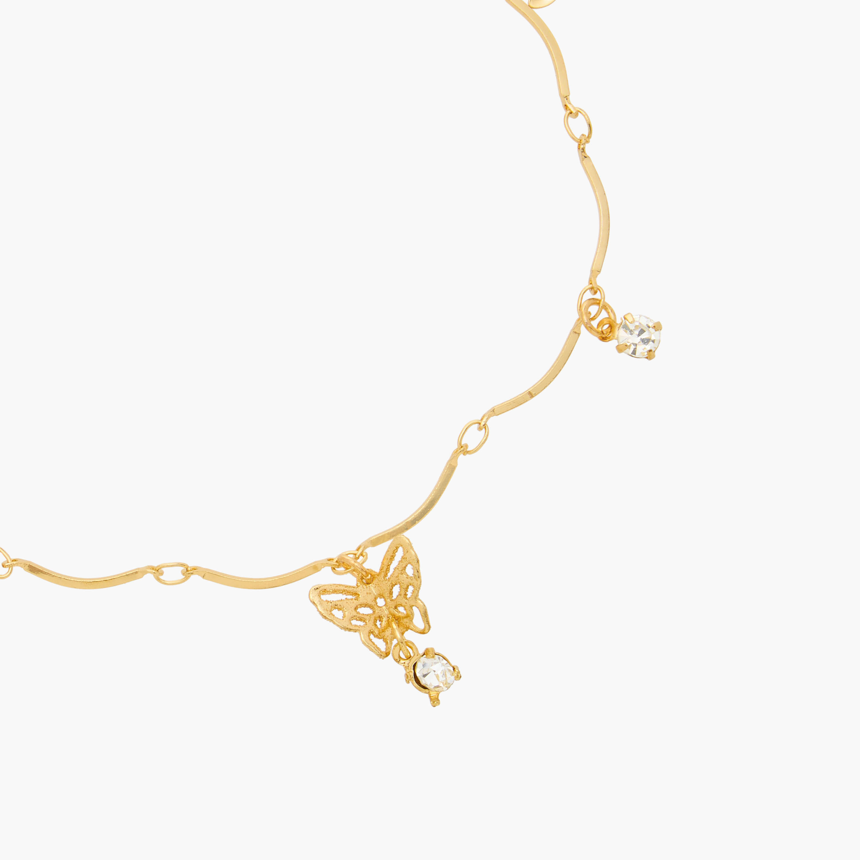 Cubic Zirconia Charm Accent Anklet with Lobster Clasp Closure-women-watchesandjewellery-jewellery-anklets-image-4