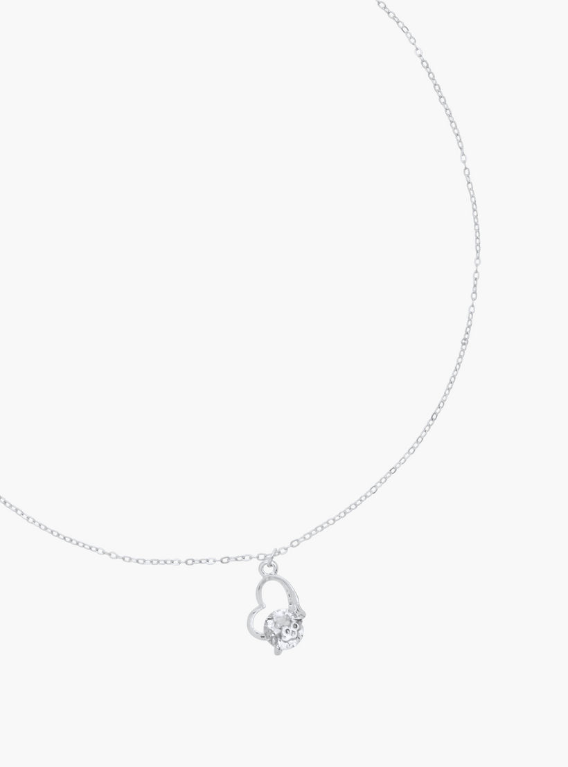 Cubic Zirconia Embellished Pendant Necklace with Lobster Clasp Closure-women-watchesandjewellery-jewellery-necklacesandpendants-image-2