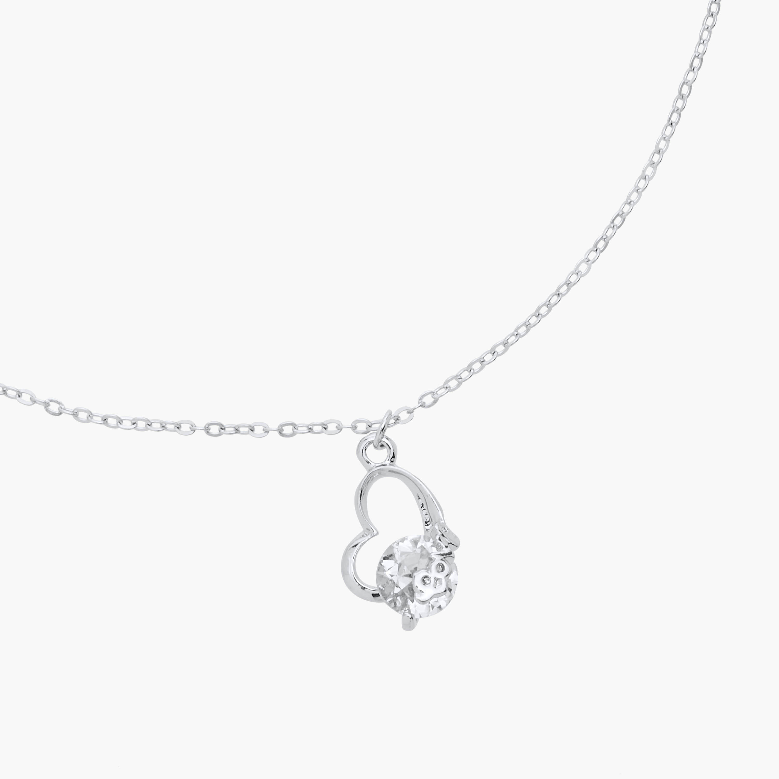 Cubic Zirconia Embellished Pendant Necklace with Lobster Clasp Closure-women-watchesandjewellery-jewellery-necklacesandpendants-image-3