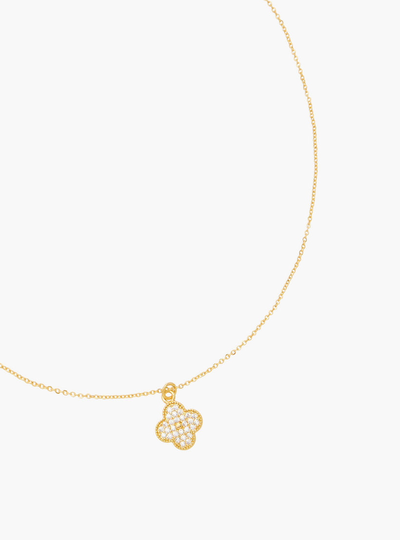 Cubic Zirconia Embellished Pendant Necklace-women-watchesandjewellery-jewellery-necklacesandpendants-image-2