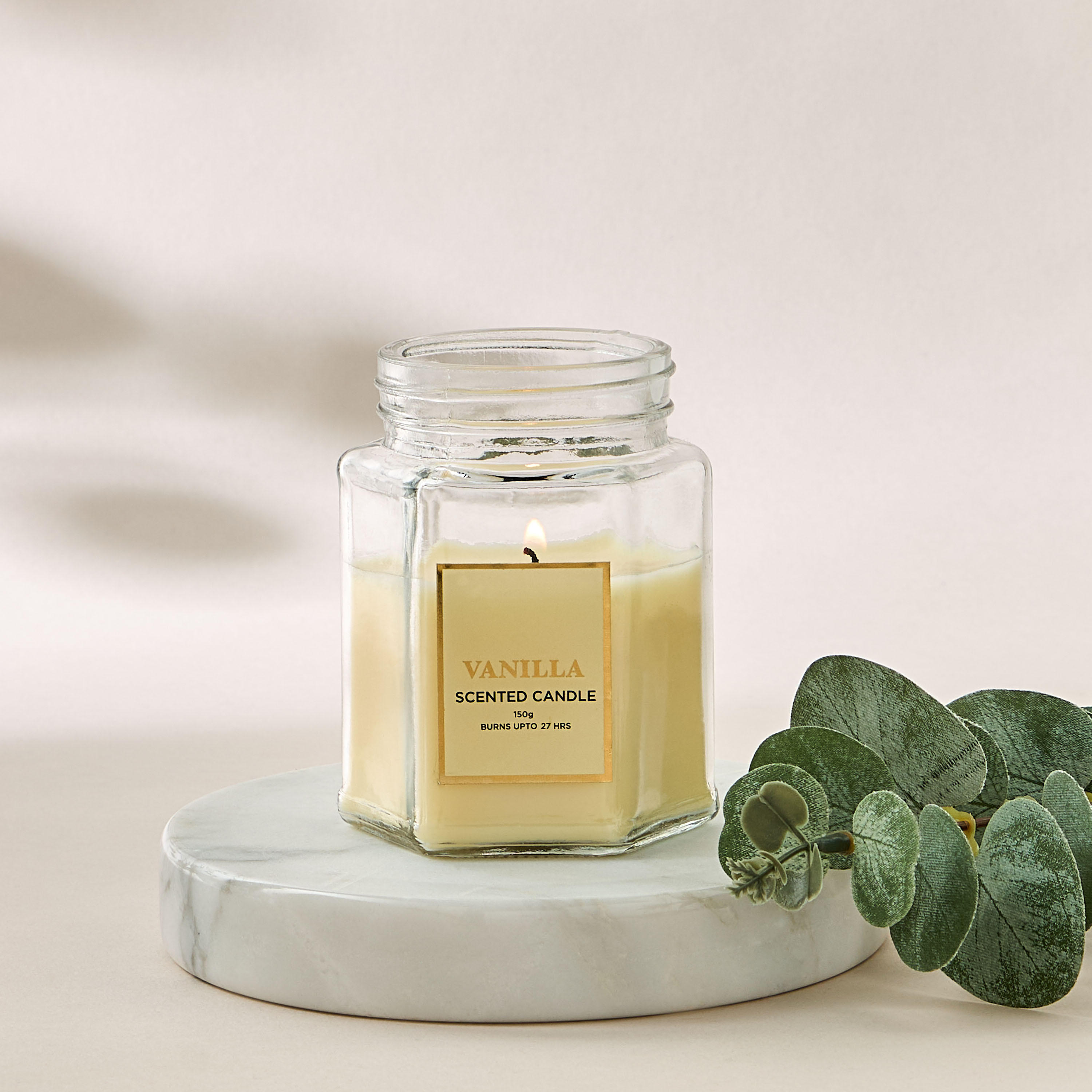 Lavender and Vanilla Scented Jar Candle - 150 gms-household-homefragrance-candles-image-4