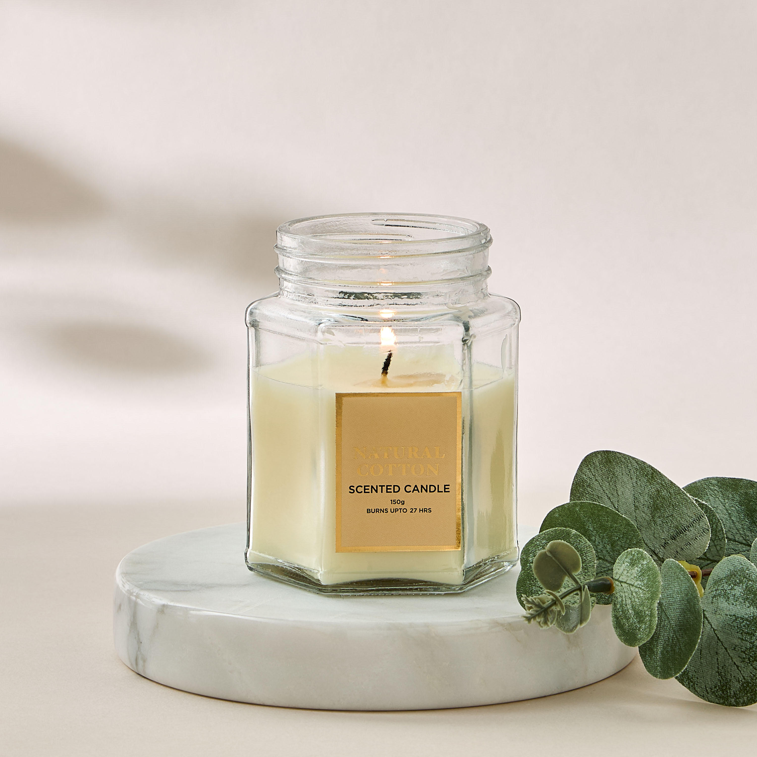 Lavender and Vanilla Scented Jar Candle - 150 gms-household-homefragrance-candles-image-4