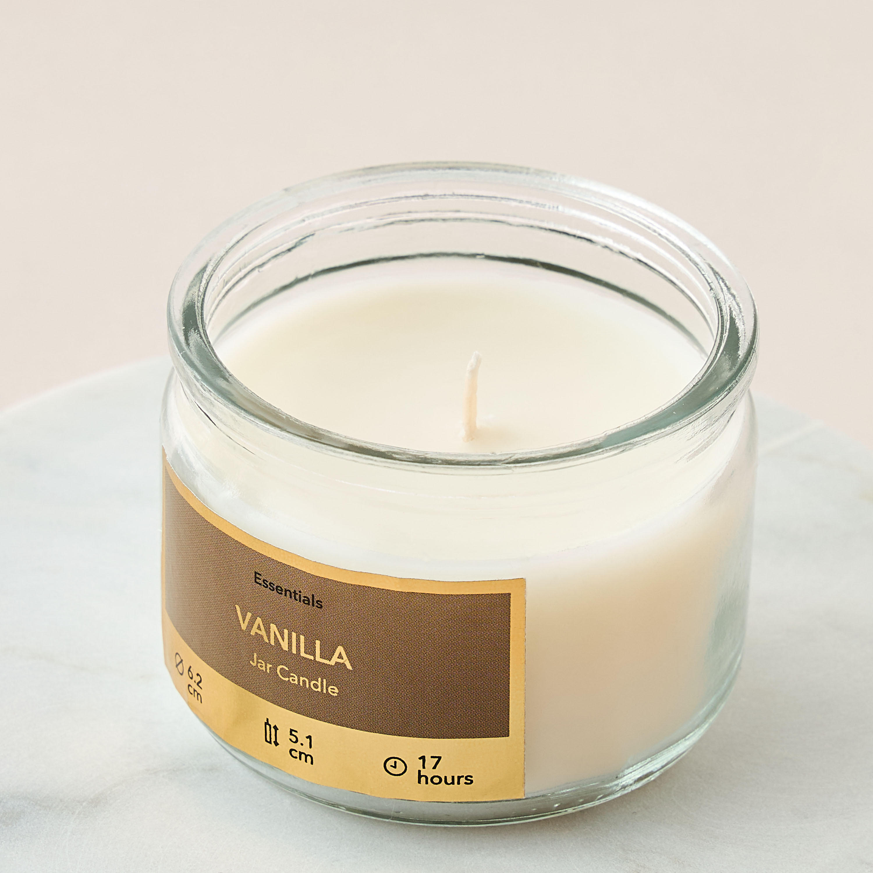 Essentials Vanilla Scented Jar Candle - 17 h-household-homefragrance-candles-image-3