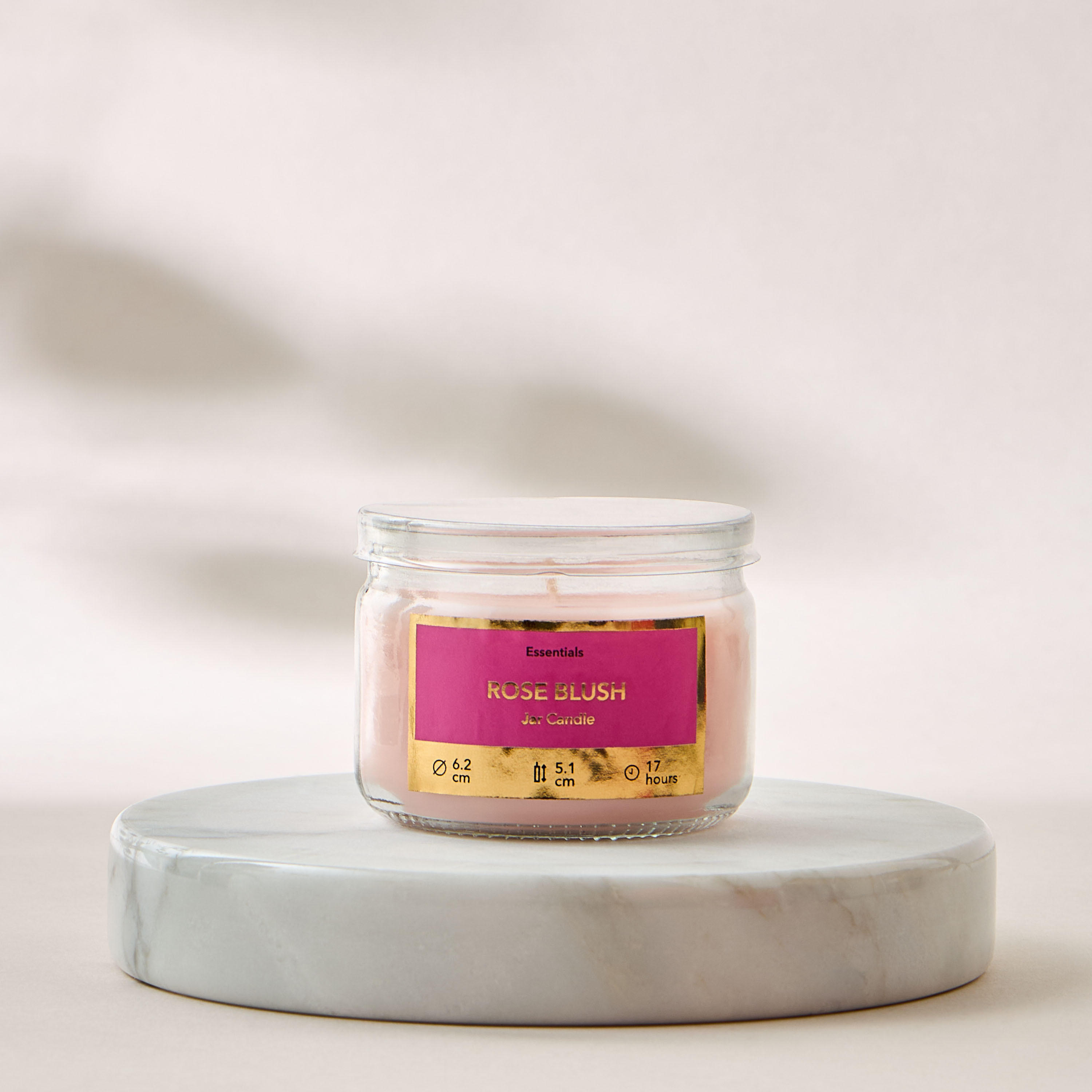 Essentials Rose Blush Scented Jar Candle - 17 h-household-homefragrance-candles-image-2