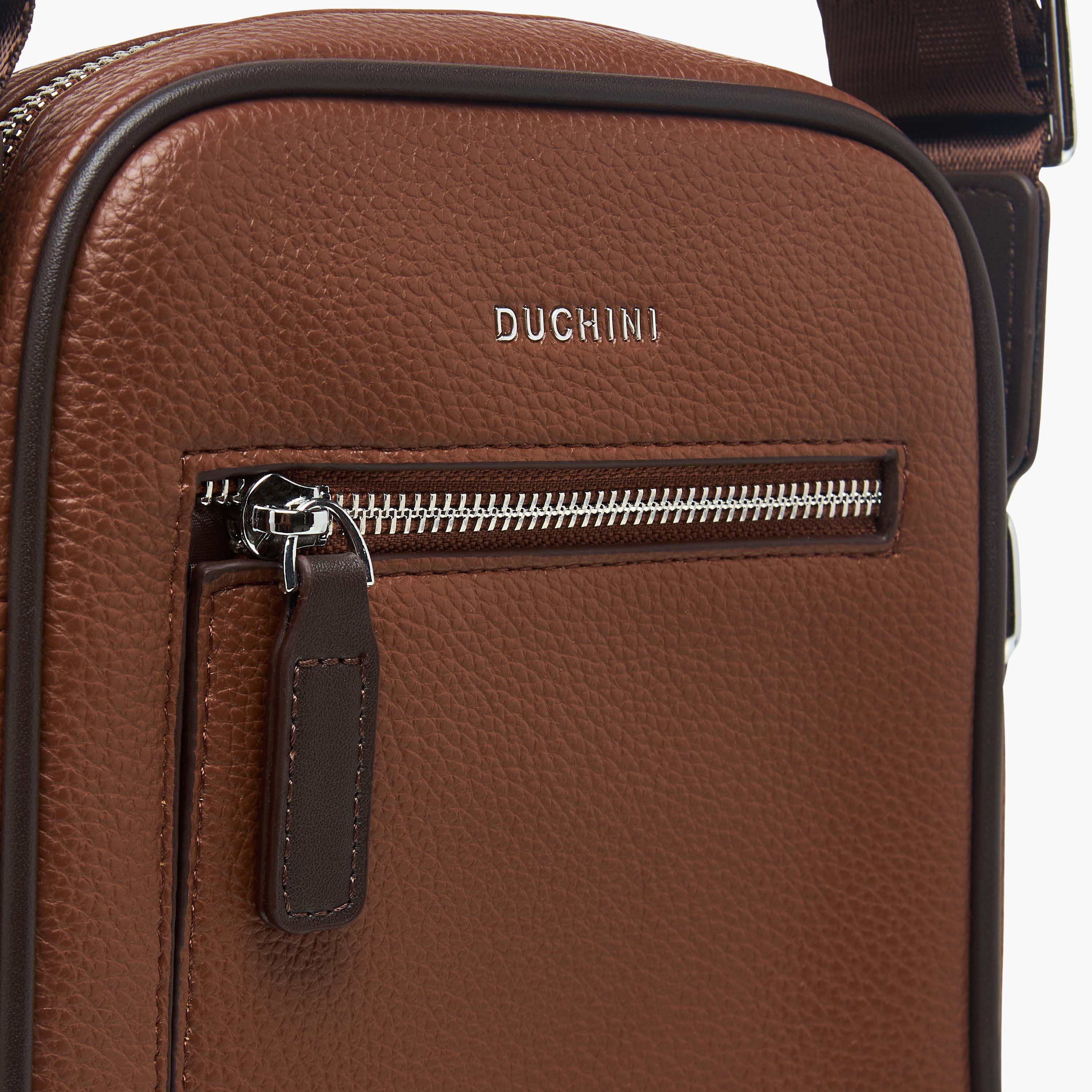شنطة كروس بودي سادة بحزام قابل للتعديل للرجال من دوتشيني-men-bags-image-4