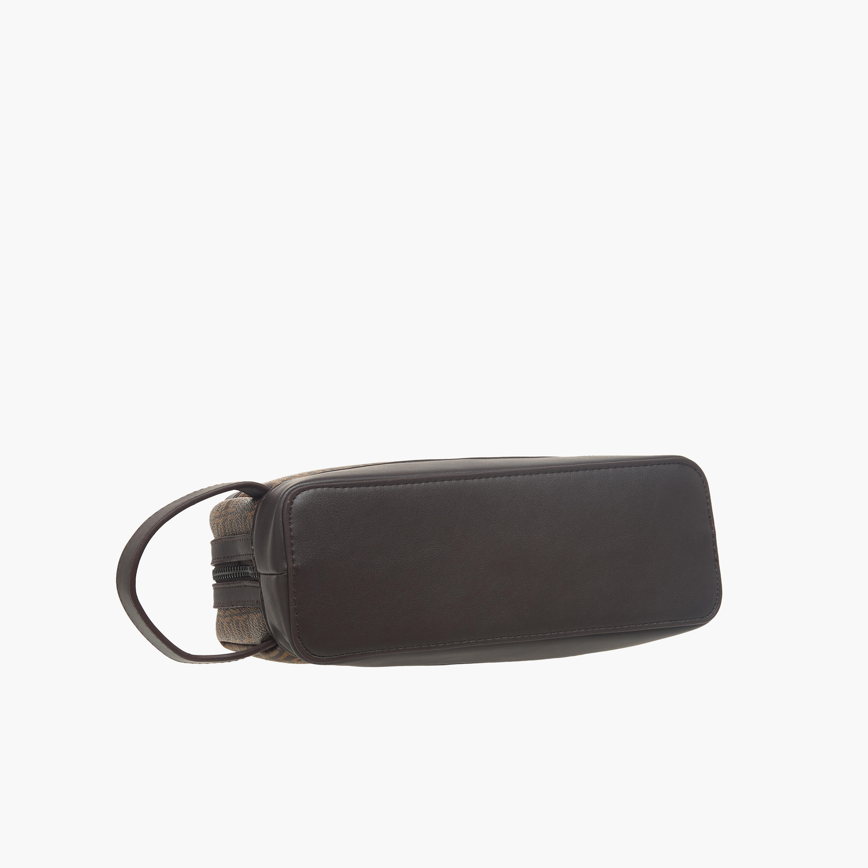 Duchini Monogram Print Pouch with Wrist Handle and Zip Closure-men-bags-image-5
