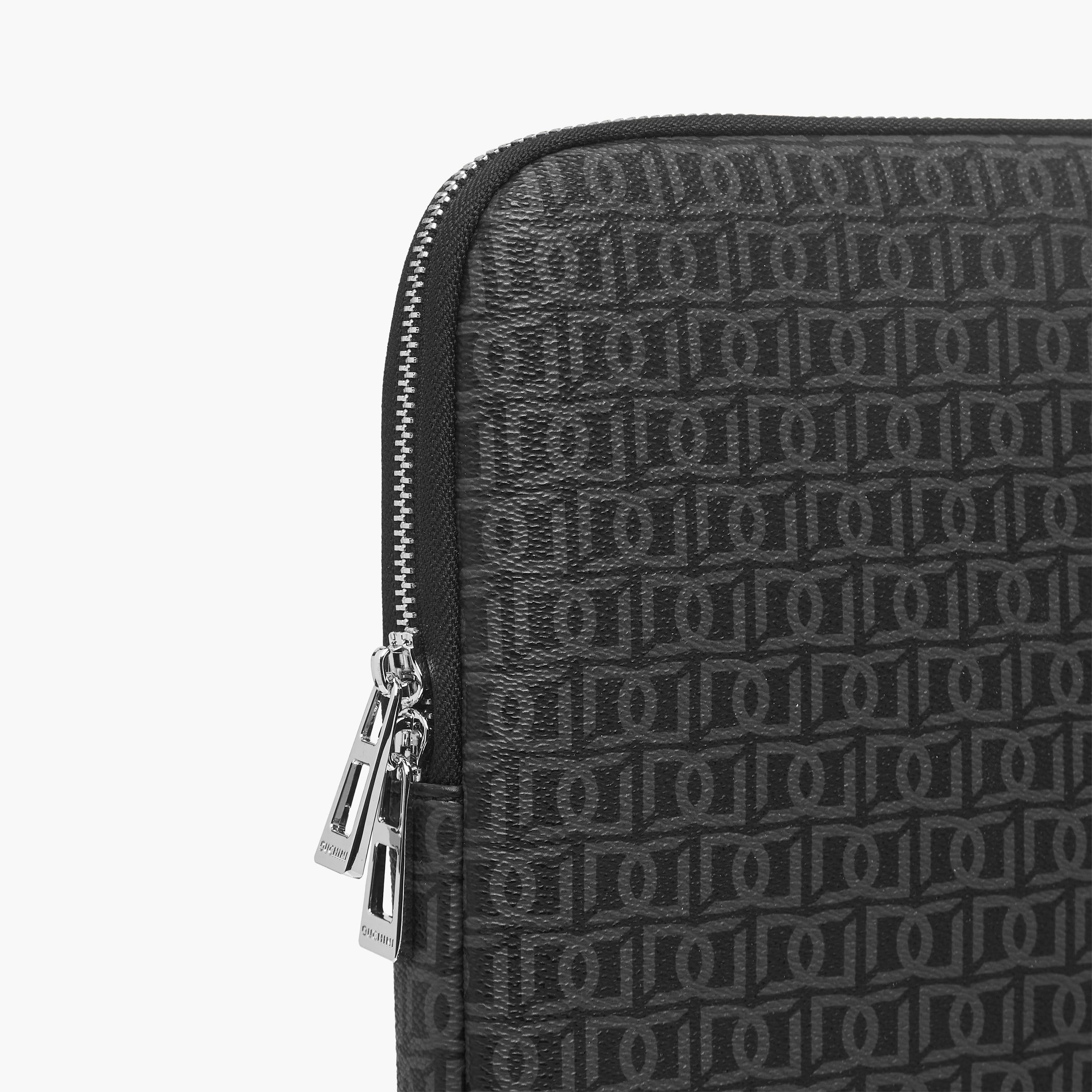 Duchini Men Monongram Print Laptop Case-men-bags-image-3