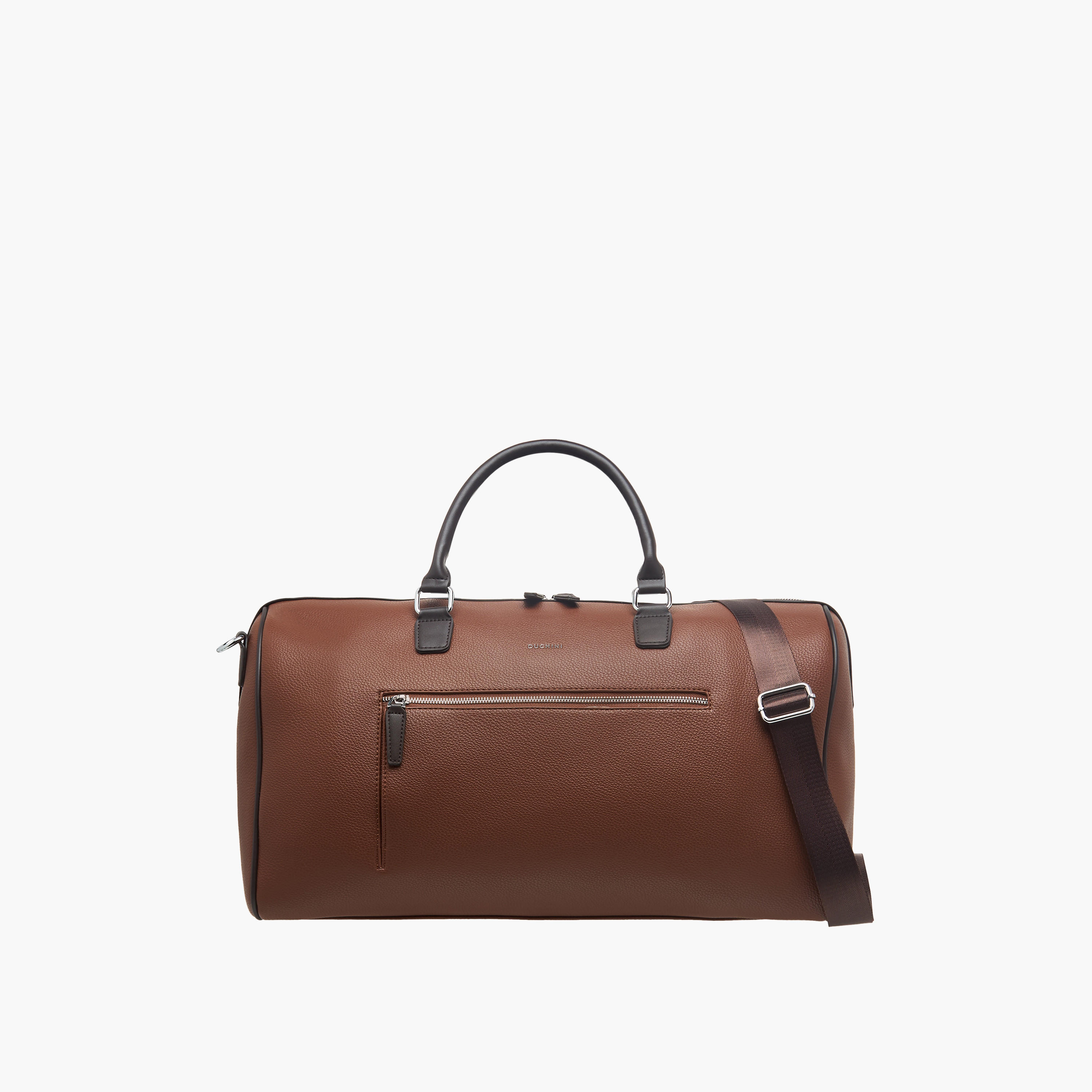 شنطة دافل سادة بحزام قابل للفصل وسحاب إغلاق من دوتشيني-travel-luggagesandbags-dufflebags-image-1