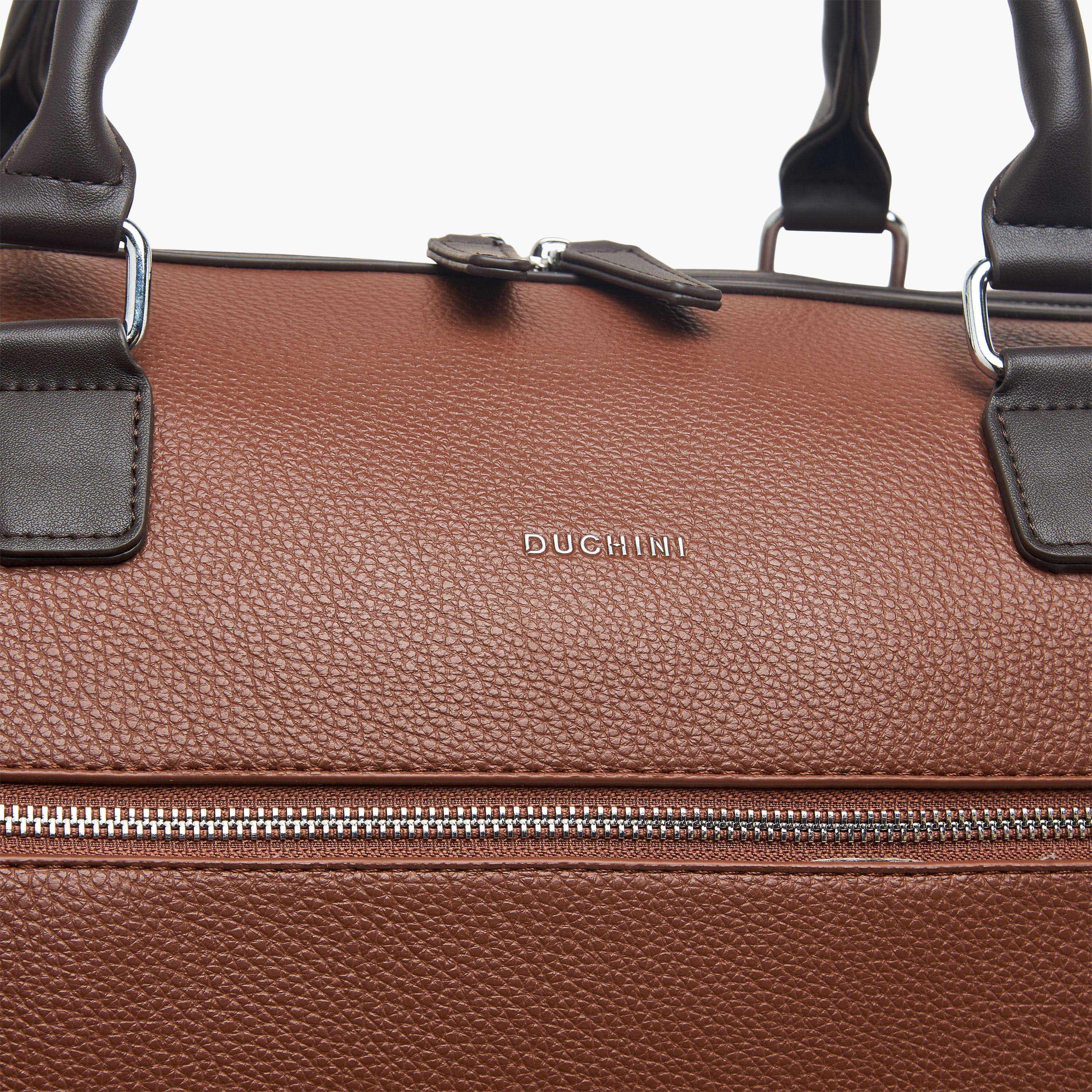 شنطة دافل سادة بحزام قابل للفصل وسحاب إغلاق من دوتشيني-travel-luggagesandbags-dufflebags-image-4