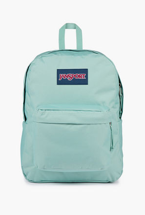 Jansport Solid Backpack with Adjustable Straps and Zip Closure - 14x32x42 cms-school-image-1