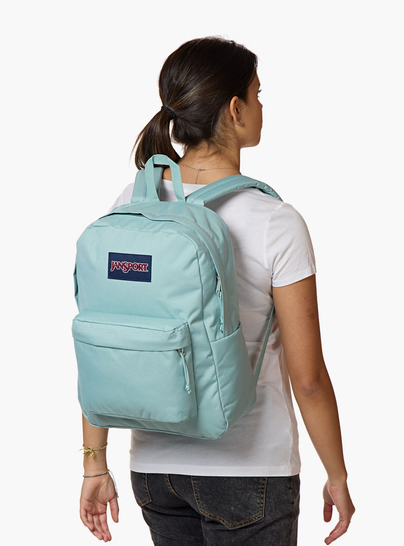 Jansport Solid Backpack with Adjustable Straps and Zip Closure - 14x32x42 cms-school-bagsandbackpacks-backpacks-image-3