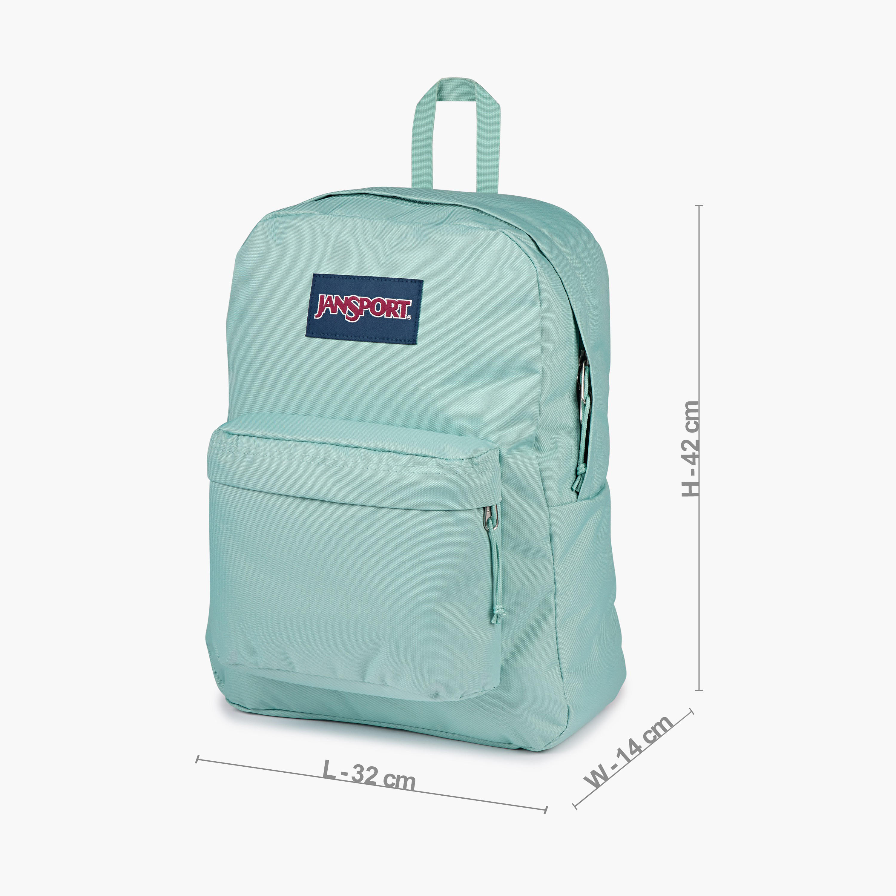 Jansport Solid Backpack with Adjustable Straps and Zip Closure - 14x32x42 cms-school-bagsandbackpacks-backpacks-image-4