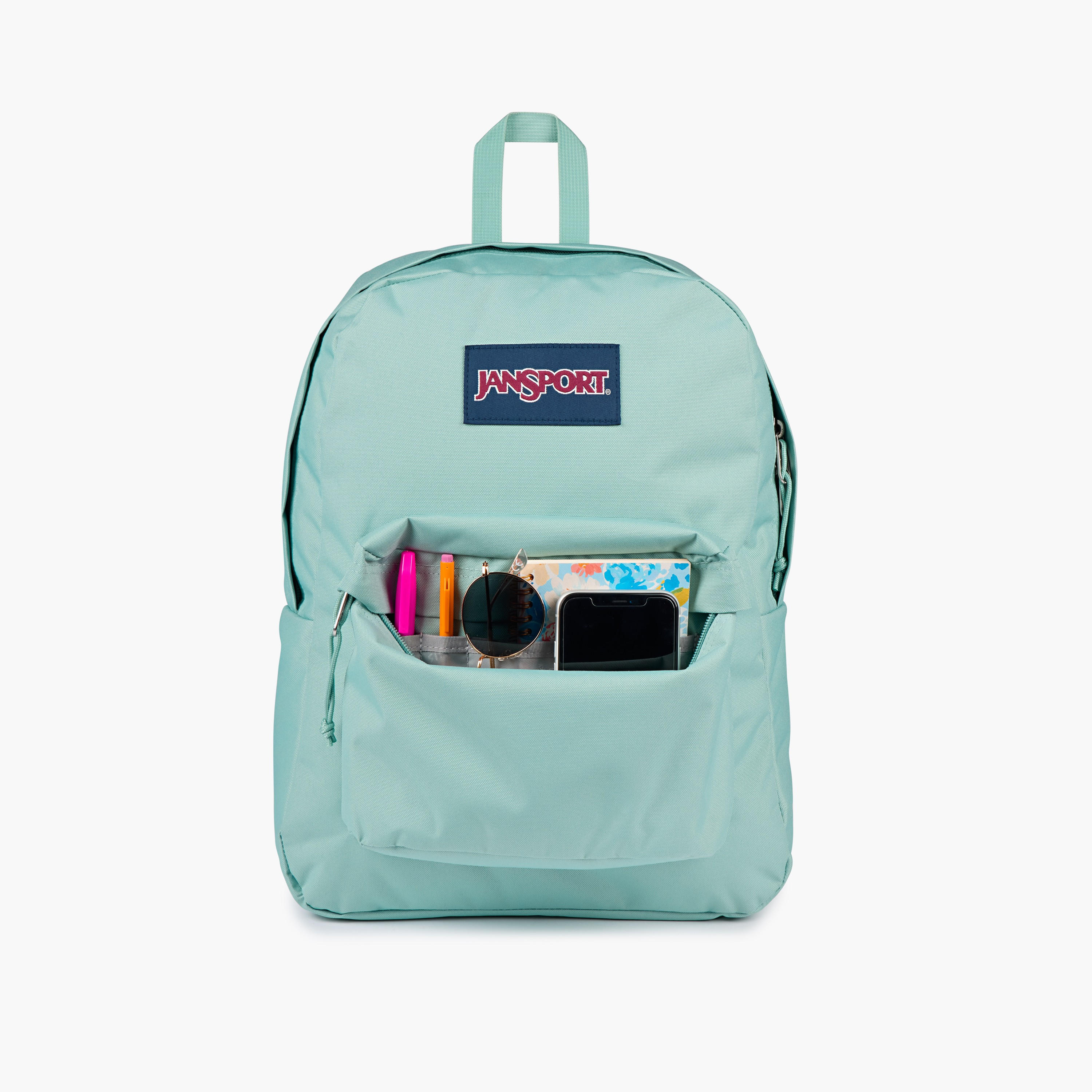 Jansport Solid Backpack with Adjustable Straps and Zip Closure - 14x32x42 cms-school-bagsandbackpacks-backpacks-image-6