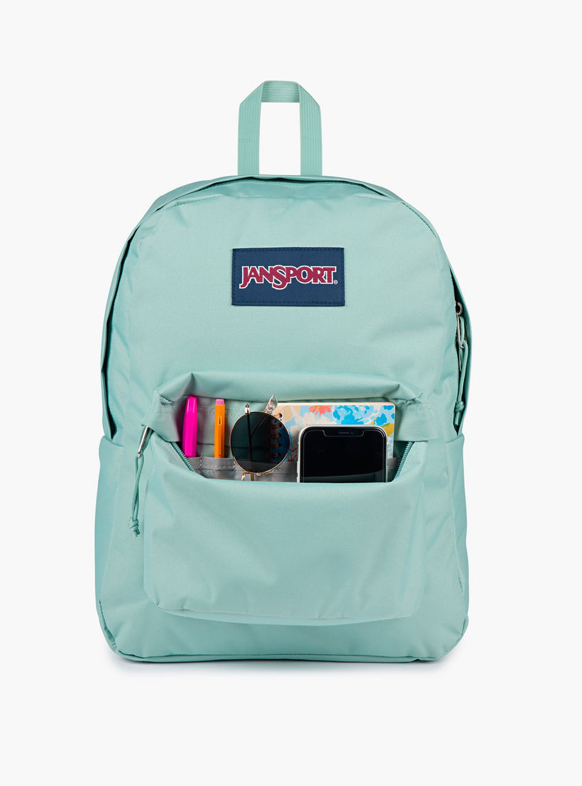 Jansport Solid Backpack with Adjustable Straps and Zip Closure - 14x32x42 cms-school-bagsandbackpacks-backpacks-image-6