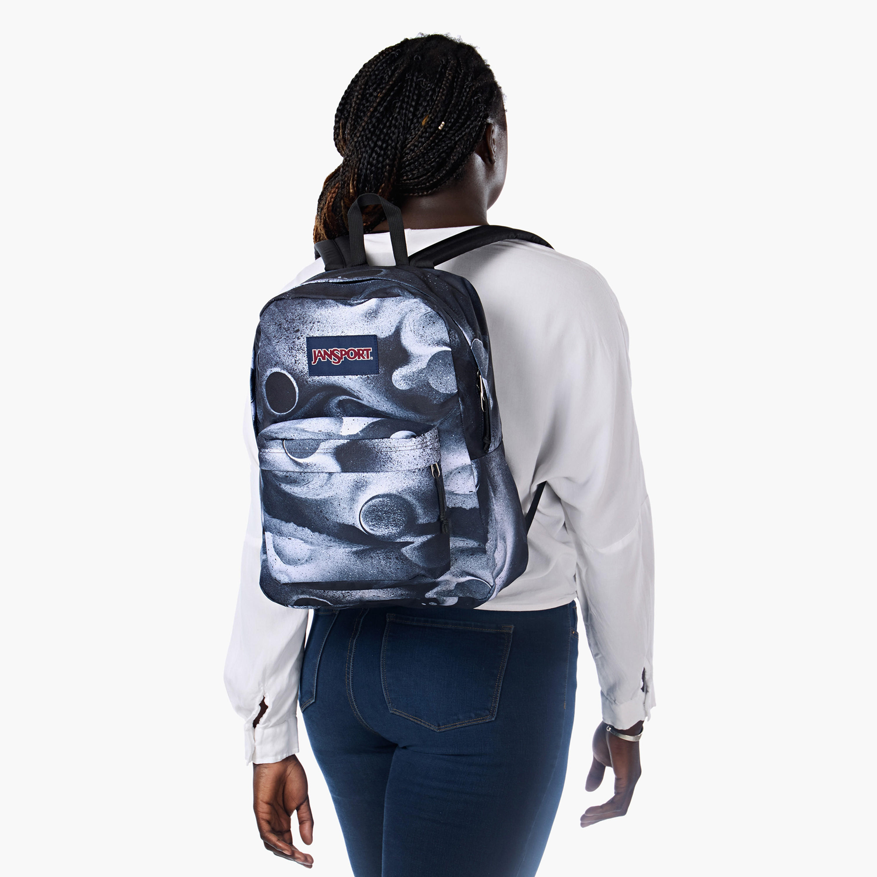 Jansport Printed Backpack with Adjustable Straps and Zip Closure - 14x32x42 cms-school-bagsandbackpacks-backpacks-image-2