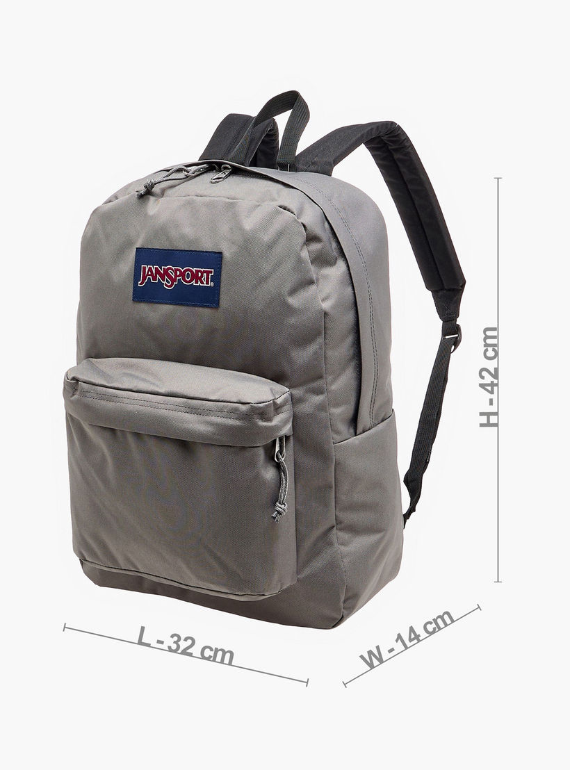 Jansport Solid Backpack with Padded Shoulder Straps - 14x32x42 cms-school-bagsandbackpacks-backpacks-image-7