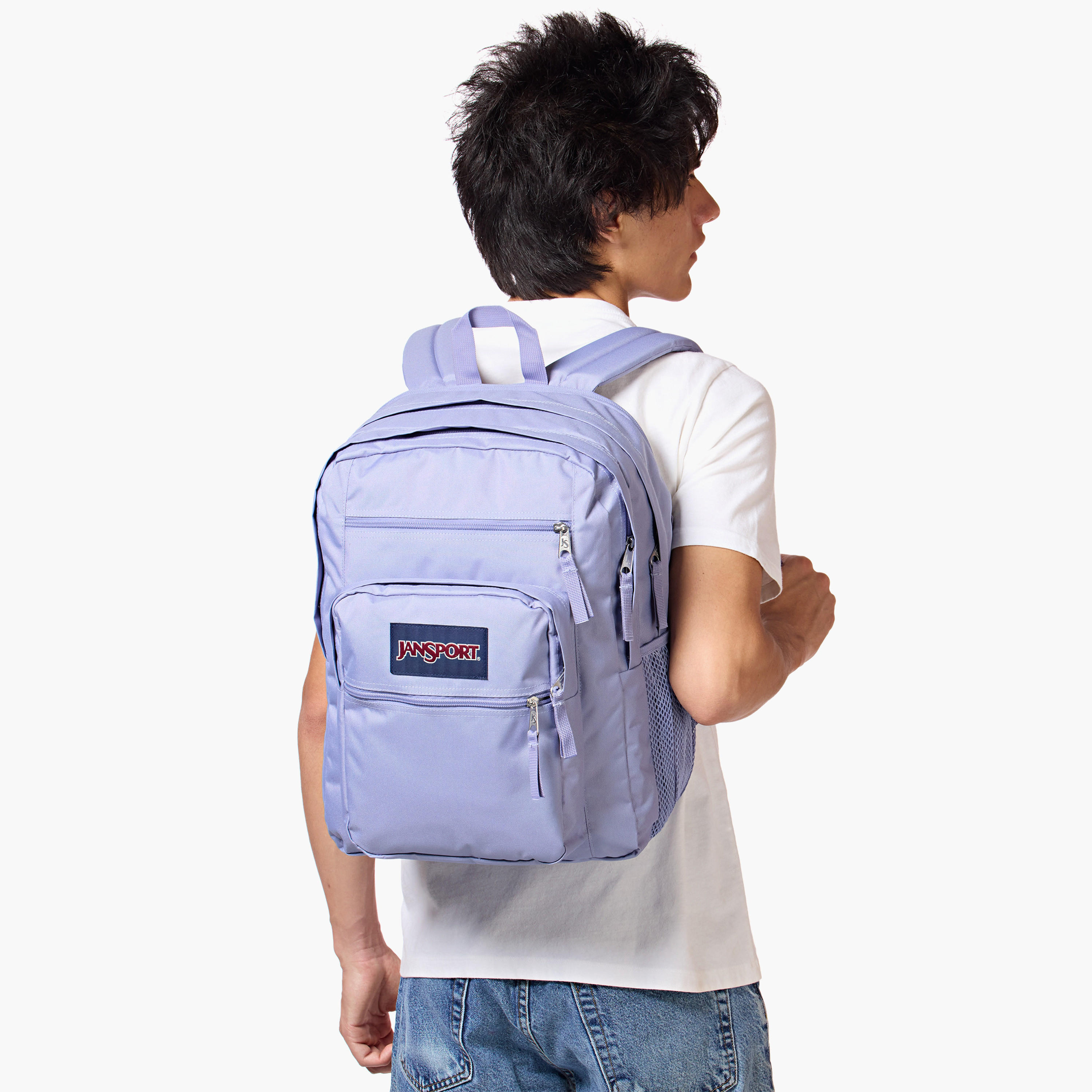 Jansport Solid Backpack with Adjustable Straps and Zip Closure - 19x33x44 cms-school-bagsandbackpacks-backpacks-image-2