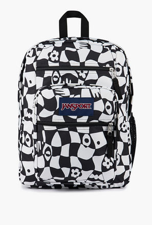 Jansport Printed Backpack with Adjustable Straps and Zip Closure - 19x33x44 cms-school-image-1