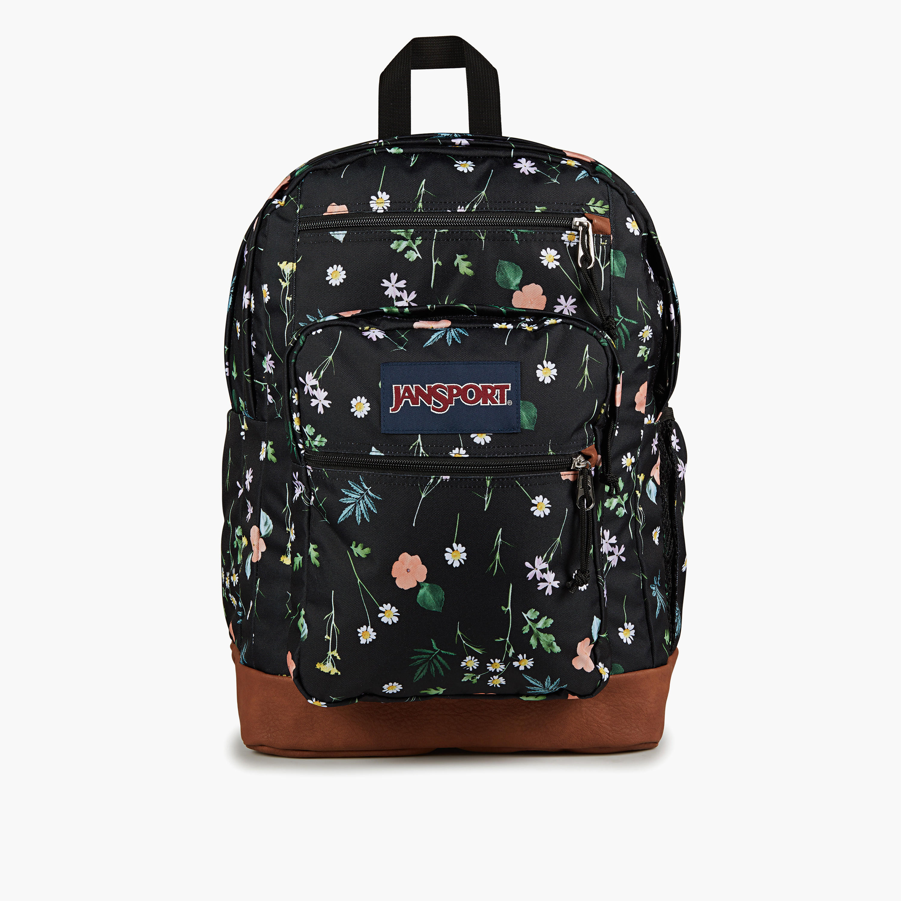 Jansport Floral Print Backpack with Adjustable Straps and Zip Closure - 21x31x44 cms-school-bagsandbackpacks-backpacks-image-1