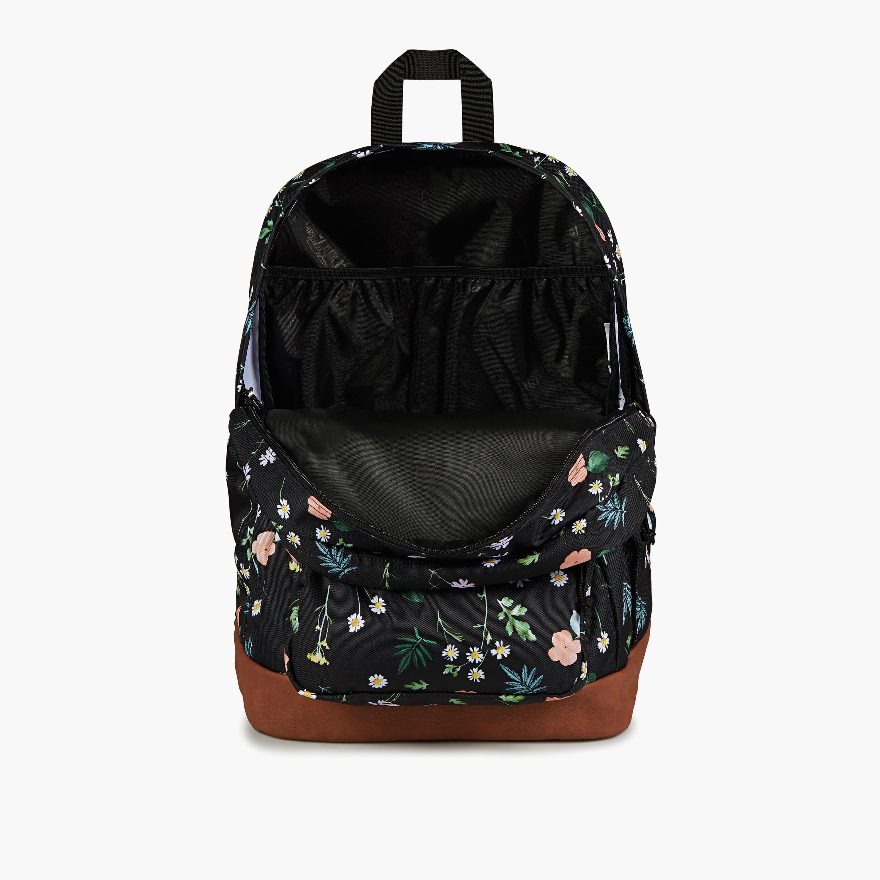 Jansport Floral Print Backpack with Adjustable Straps and Zip Closure - 21x31x44 cms-school-bagsandbackpacks-backpacks-image-3