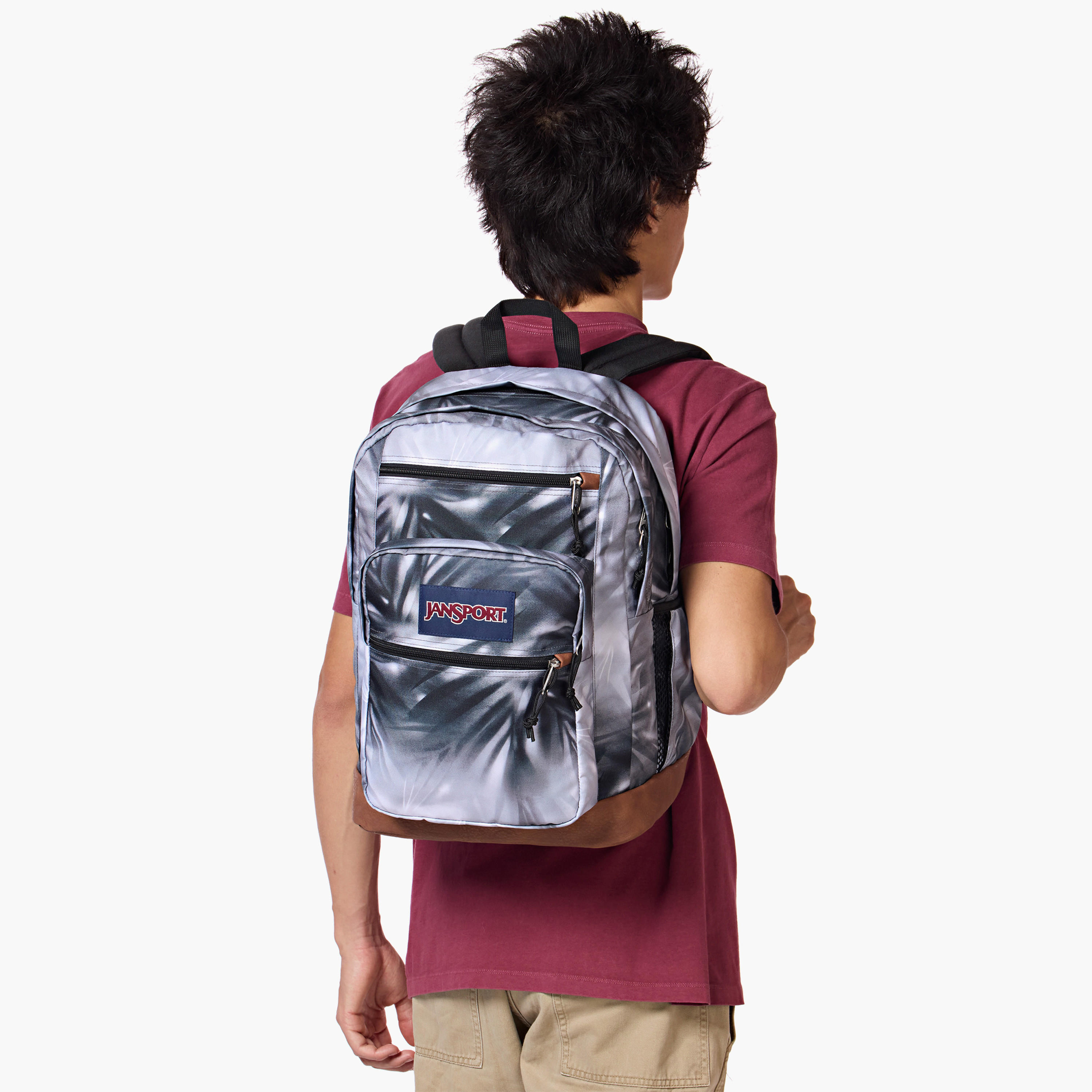 Jansport Solid Backpack with Adjustable Straps and Zip Closure - 21x31x44 cms-school-bagsandbackpacks-backpacks-image-2