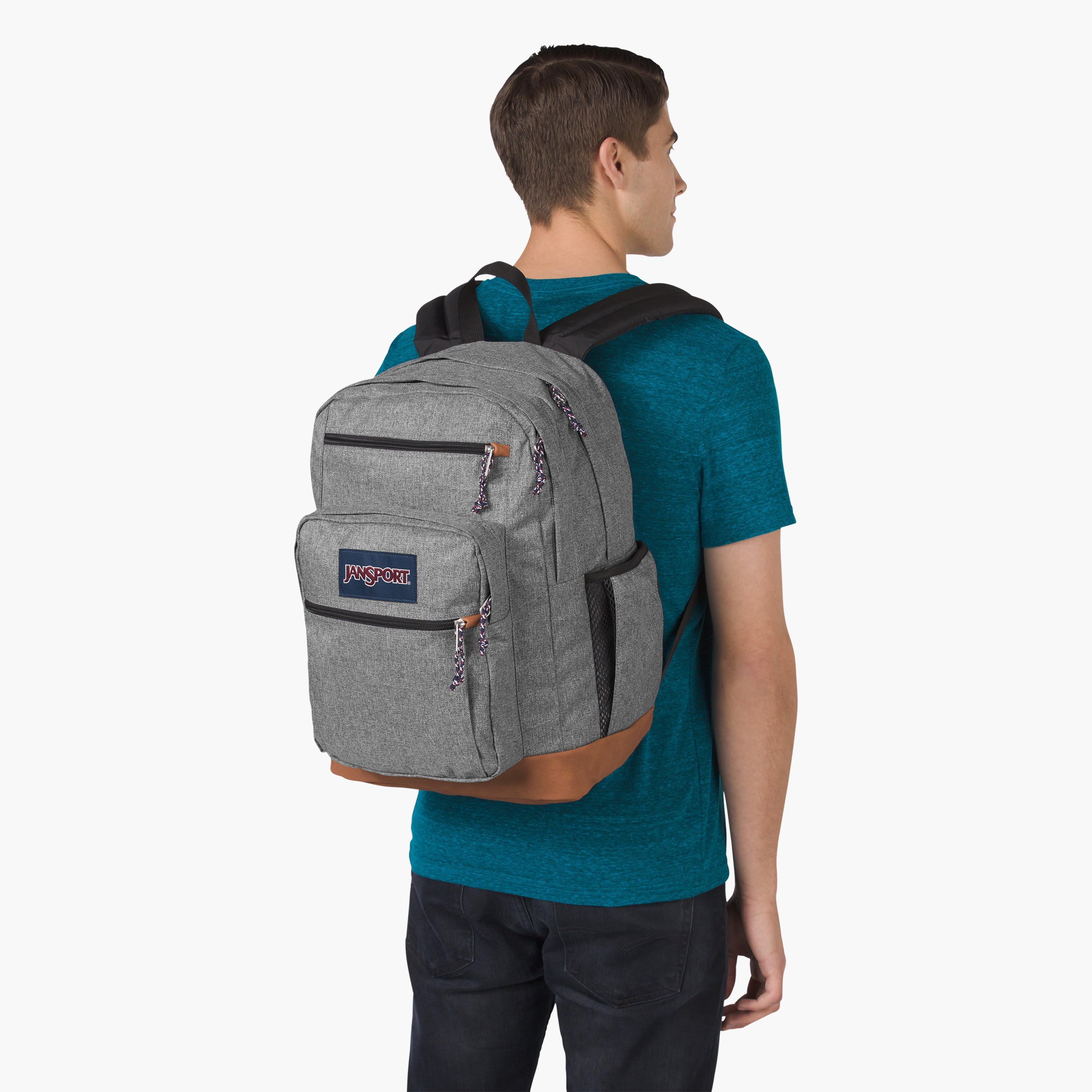 شنطة ظهر سادة بحمالات قابلة للتعديل وسحاب إغلاق من جانسبورت - 21x31x44 سم-school-bagsandbackpacks-backpacks-image-2