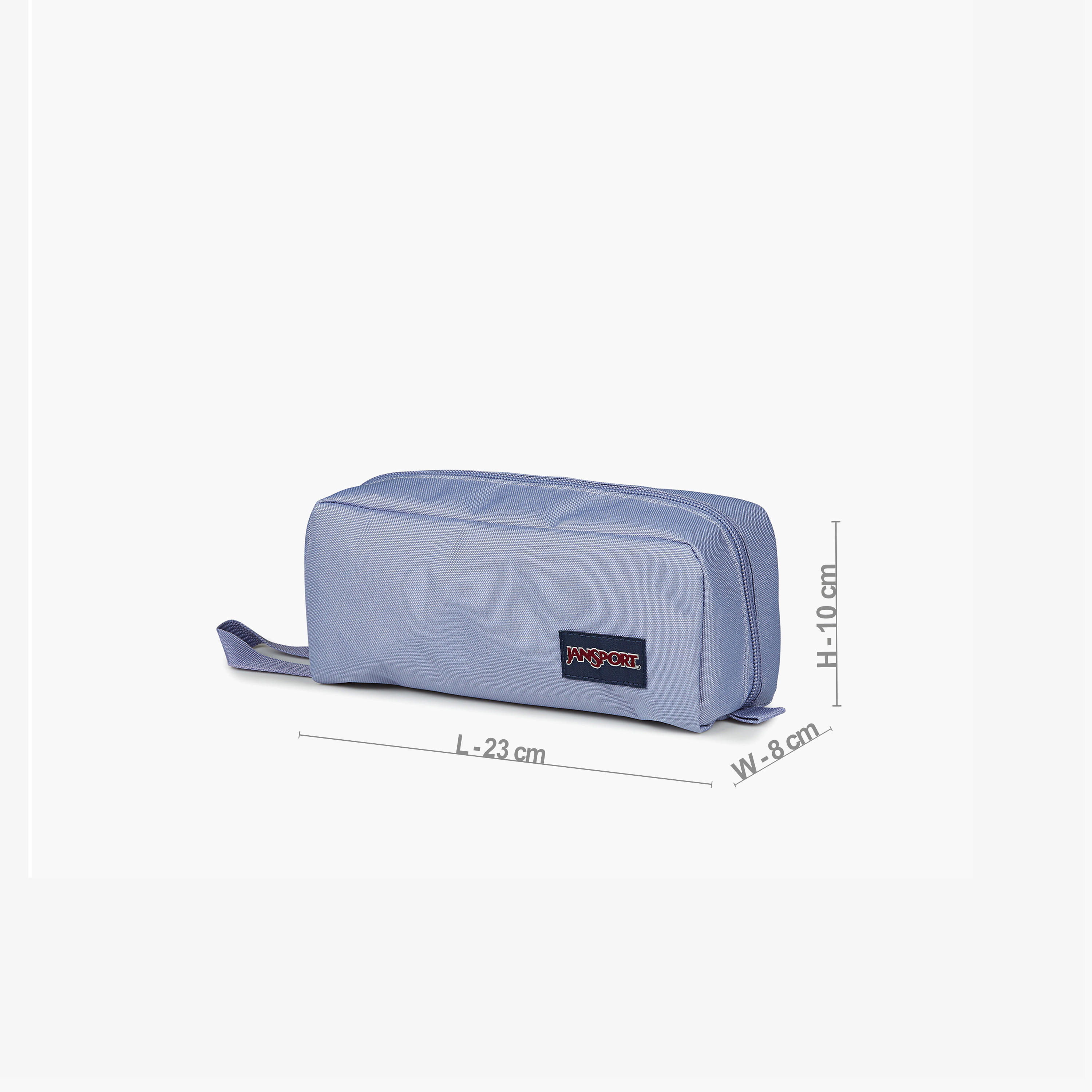 مقلمة سادة مع سحّاب إغلاق من جانسبورت-school-stationery-pencilcases-image-4