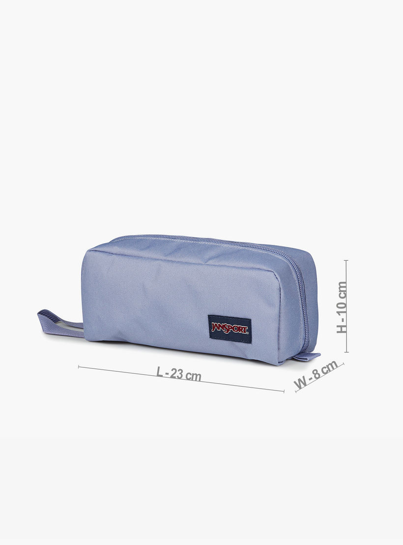 مقلمة سادة مع سحّاب إغلاق من جانسبورت-school-stationery-pencilcases-image-4