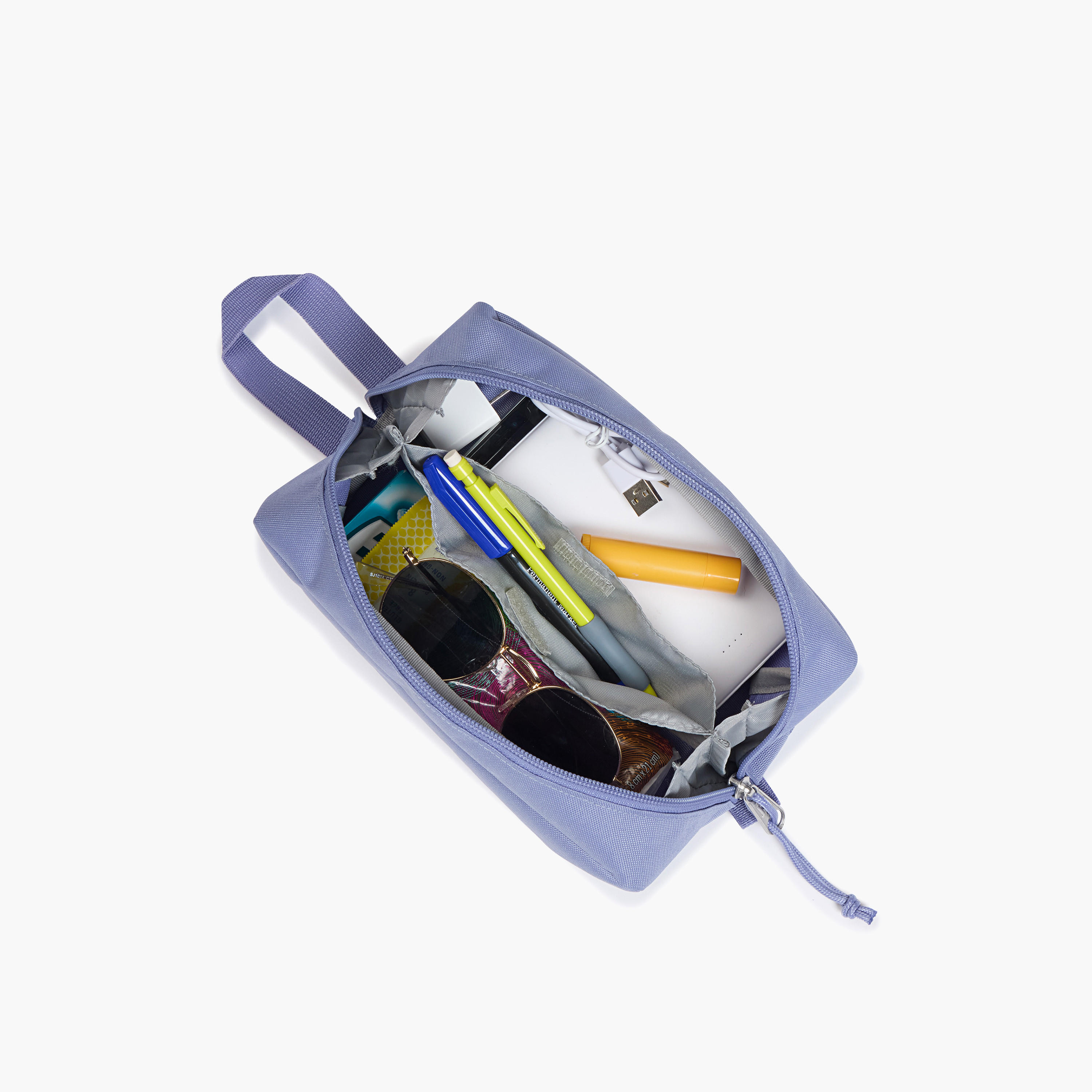 مقلمة سادة مع سحّاب إغلاق من جانسبورت-school-stationery-pencilcases-image-11