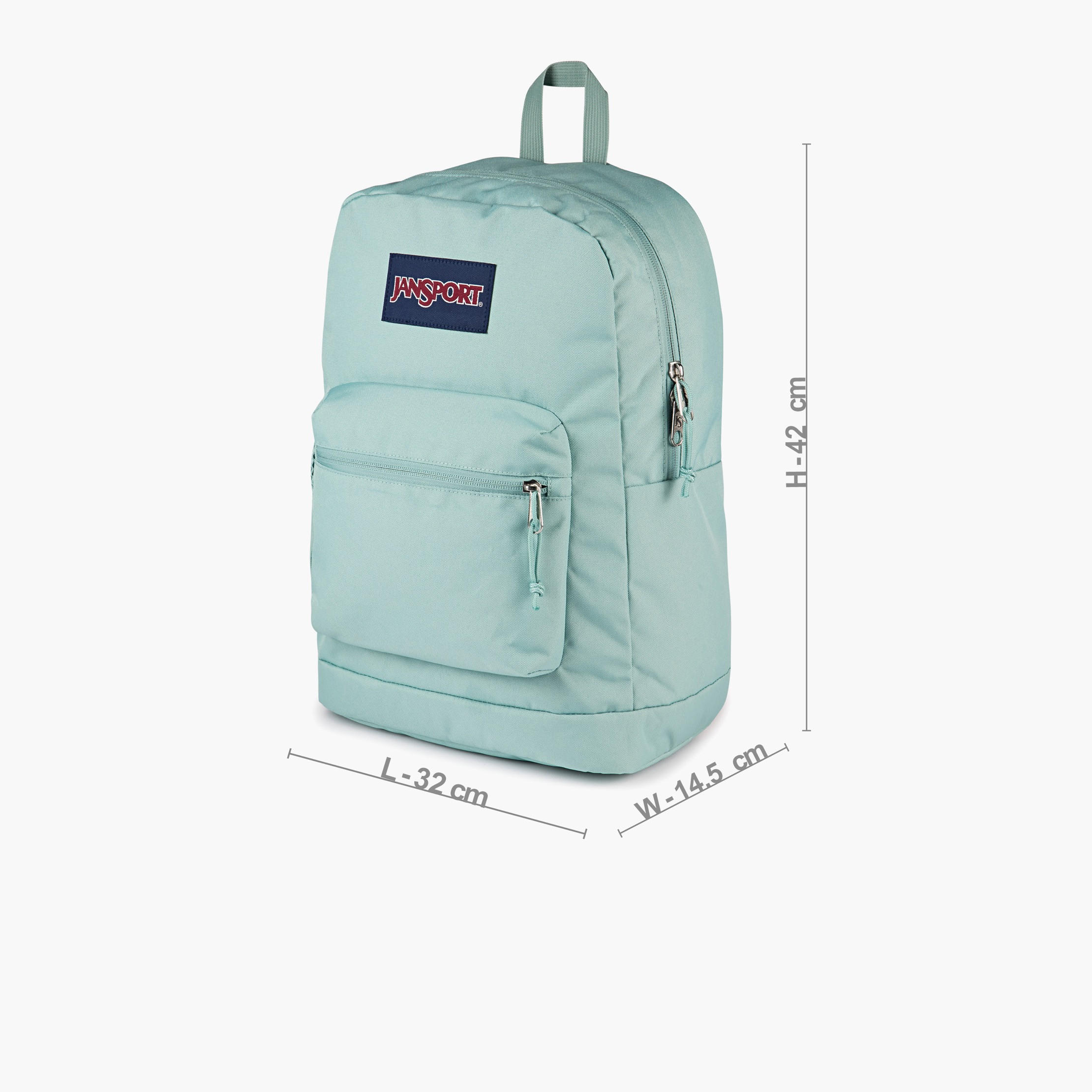 Jansport Solid Backpack with Adjustable Straps and Zip Closure - 15x32x42 cms-school-bagsandbackpacks-backpacks-image-8