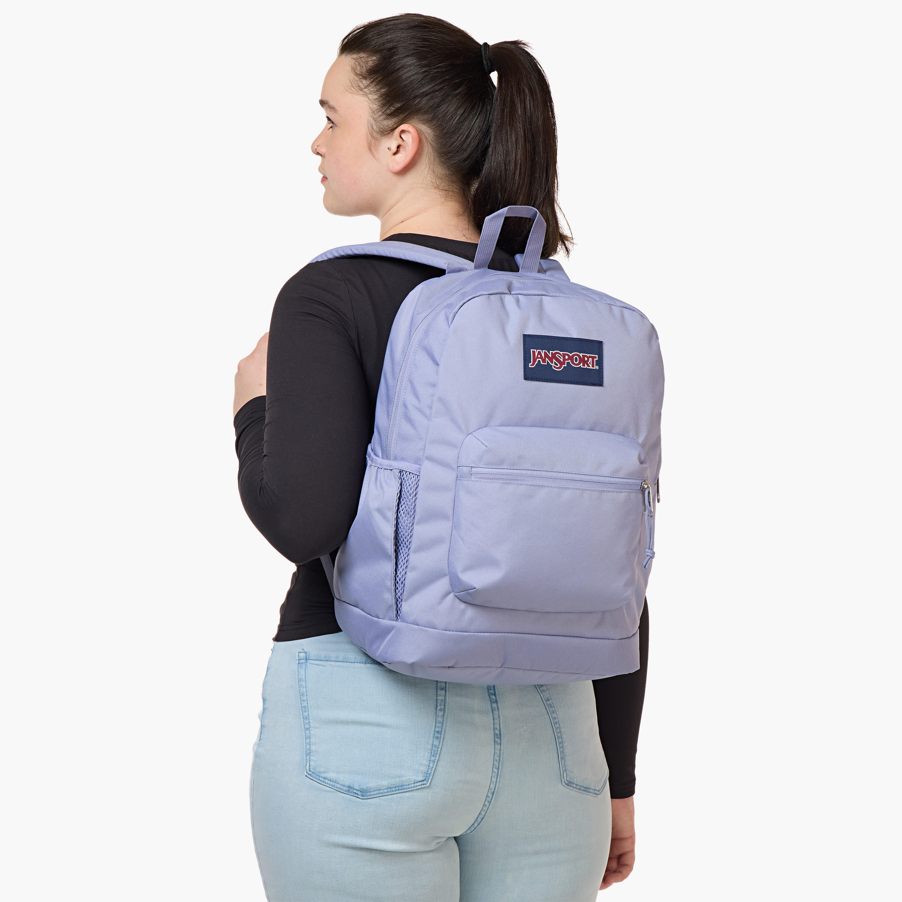 Jansport Solid Backpack with Adjustable Straps and Zip Closure - 15x32x42 cms-school-bagsandbackpacks-backpacks-image-3